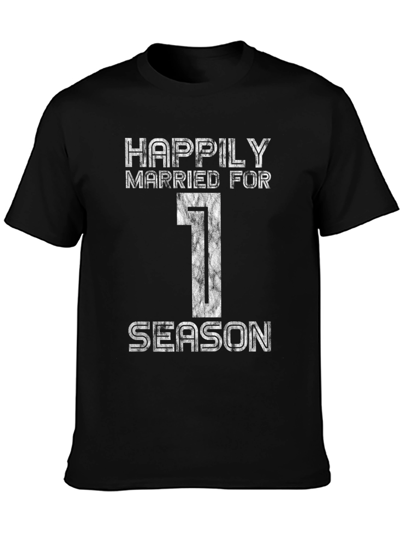 Happily Married For 1 Season Black Graphic Tee
