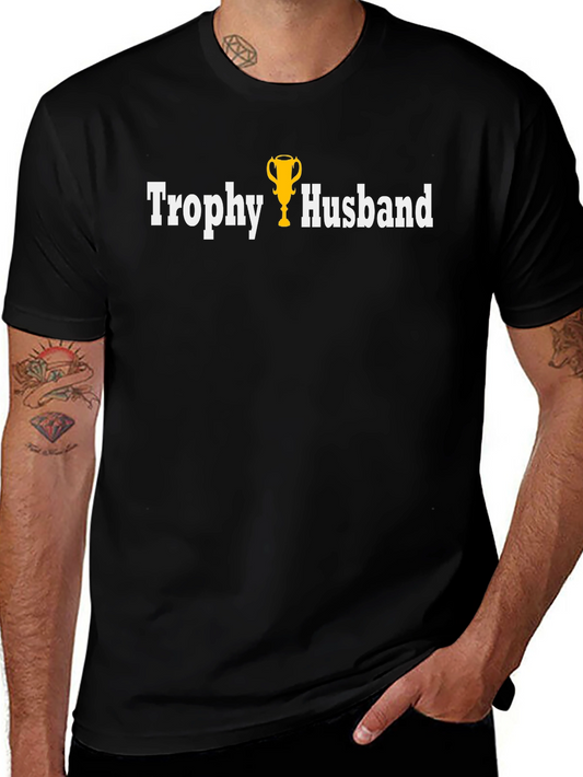 Trophy Husband Graphic Tee - Black