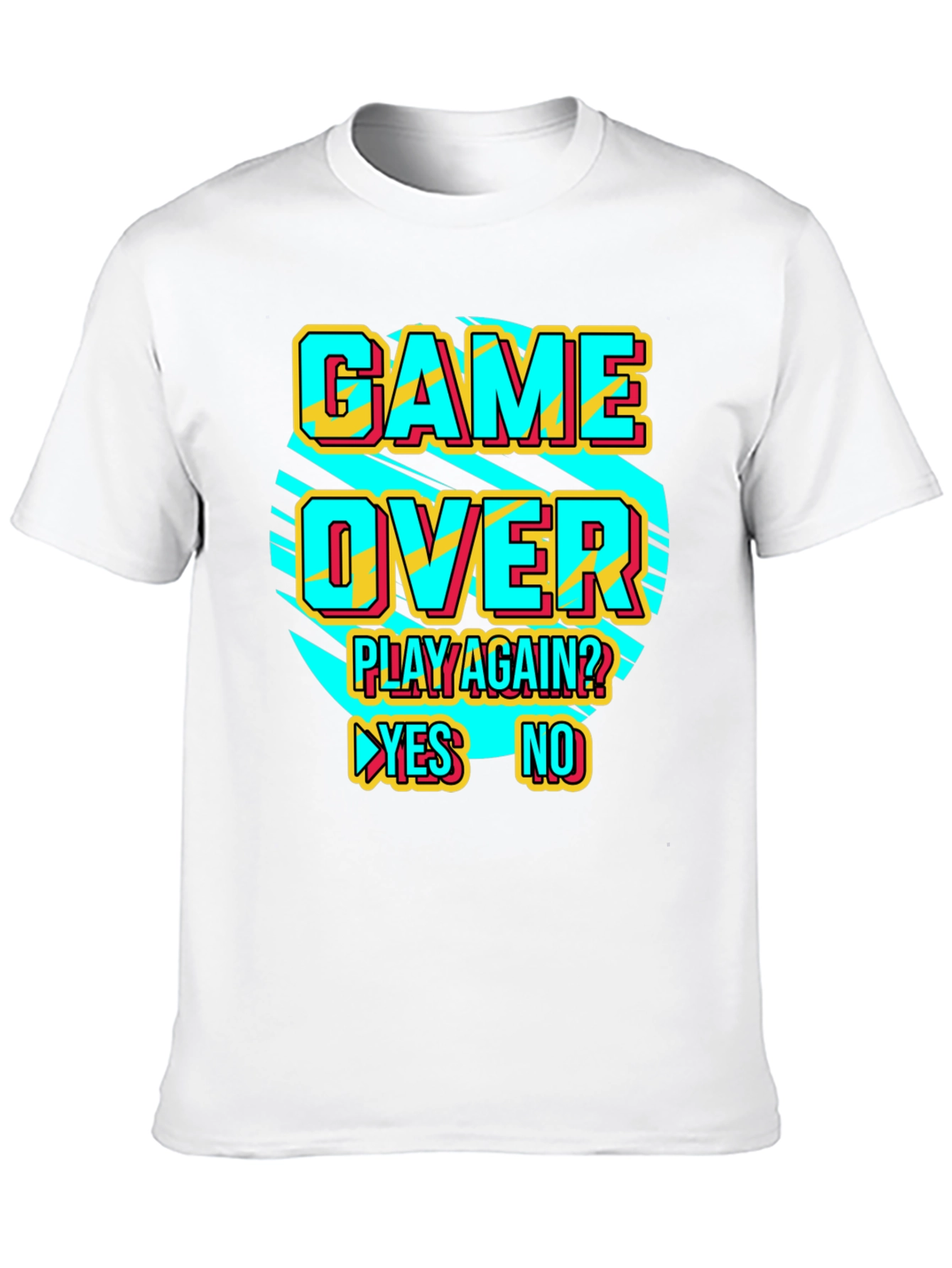 Game Over Retro Style Graphic T-Shirt