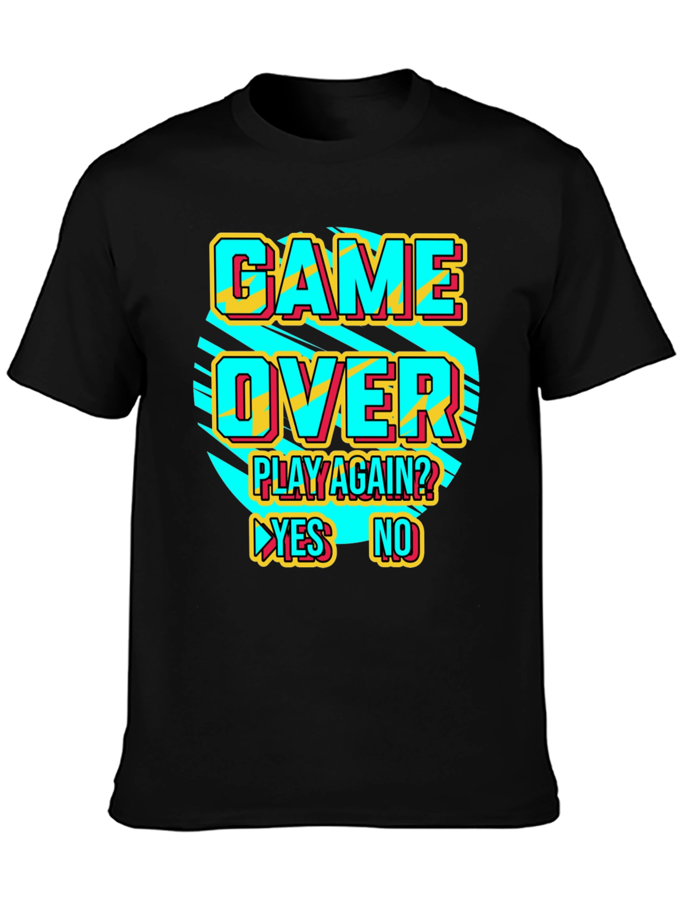 Game Over Retro Style Graphic T-Shirt