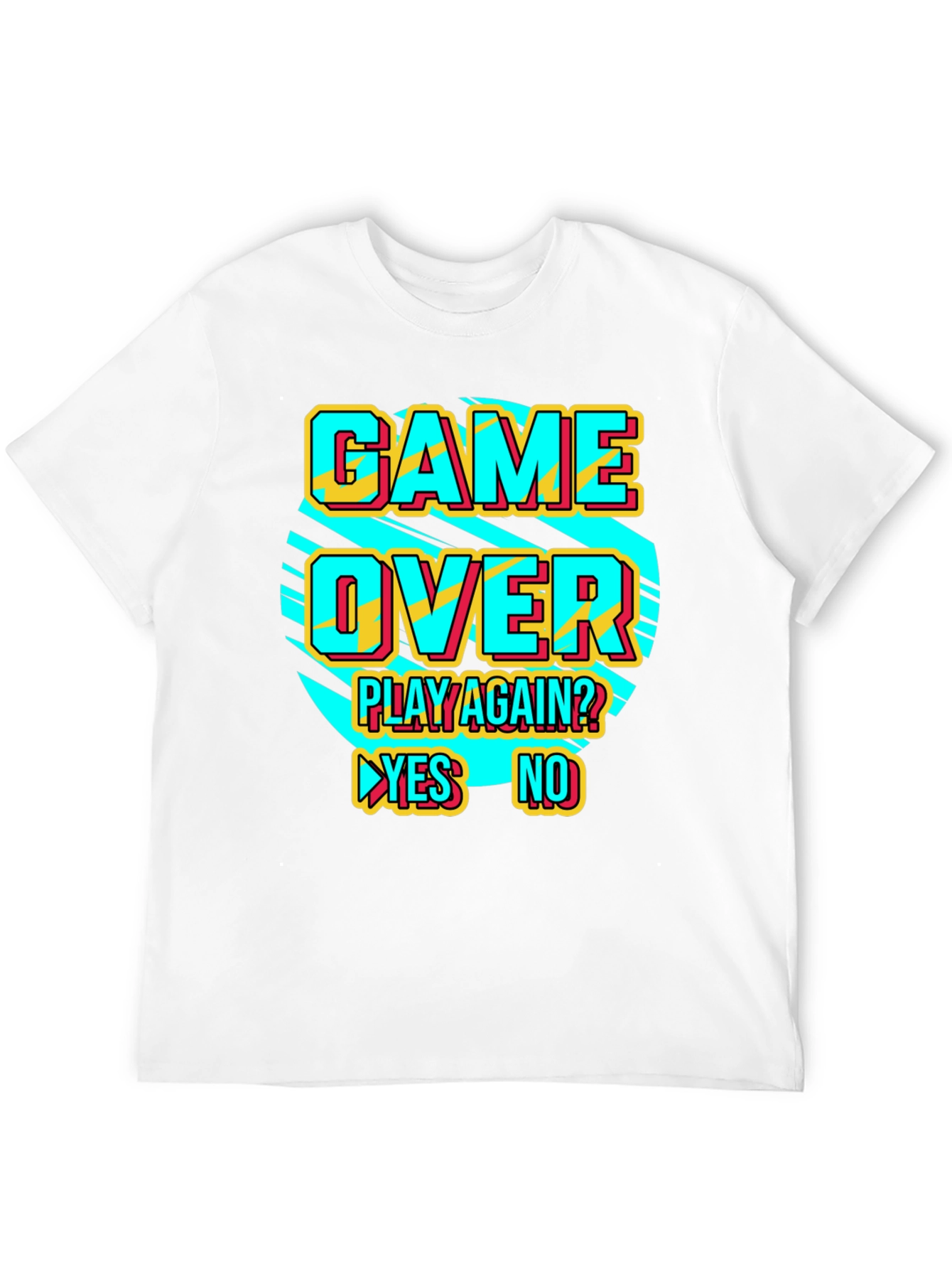 Game Over Retro Style Graphic T-Shirt