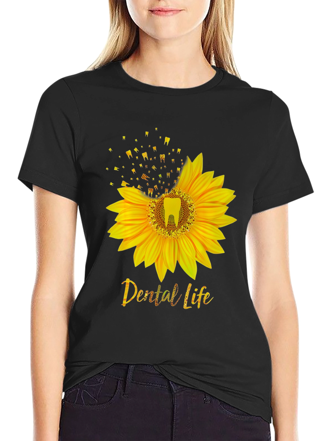 Dental Life Sunflower Graphic Tee