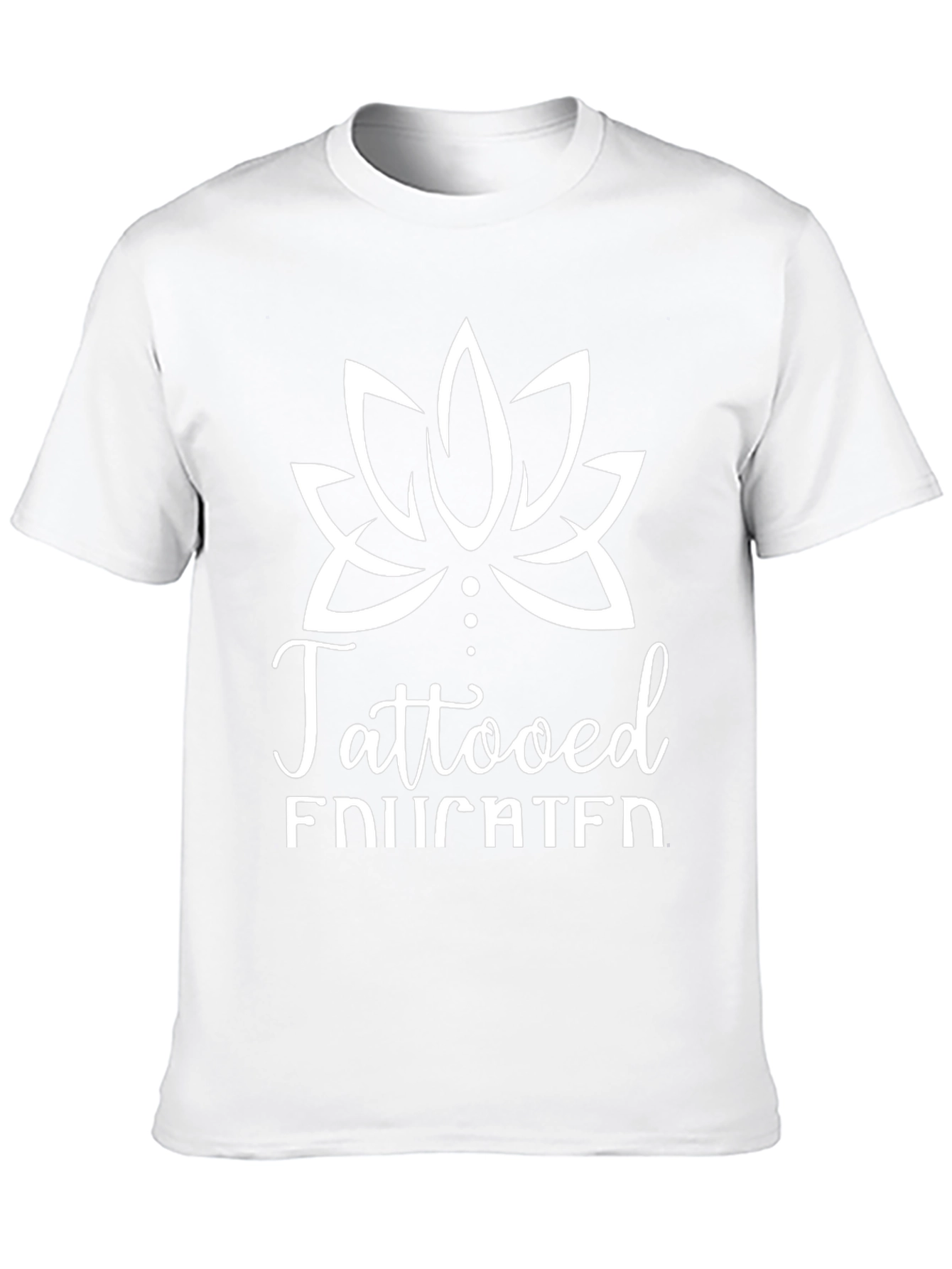 Tattooed Educated Graphic Tee - Black Casual T-Shirt