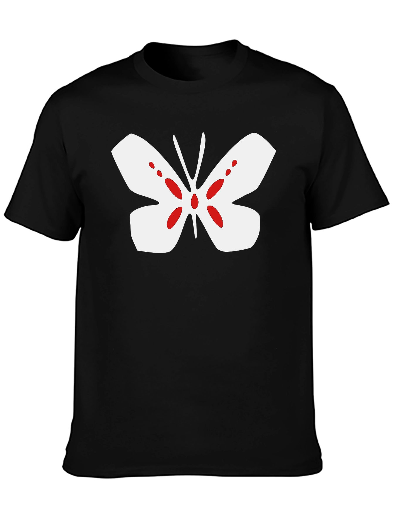 Butterfly Graphic Tee - Mens Black T-Shirt