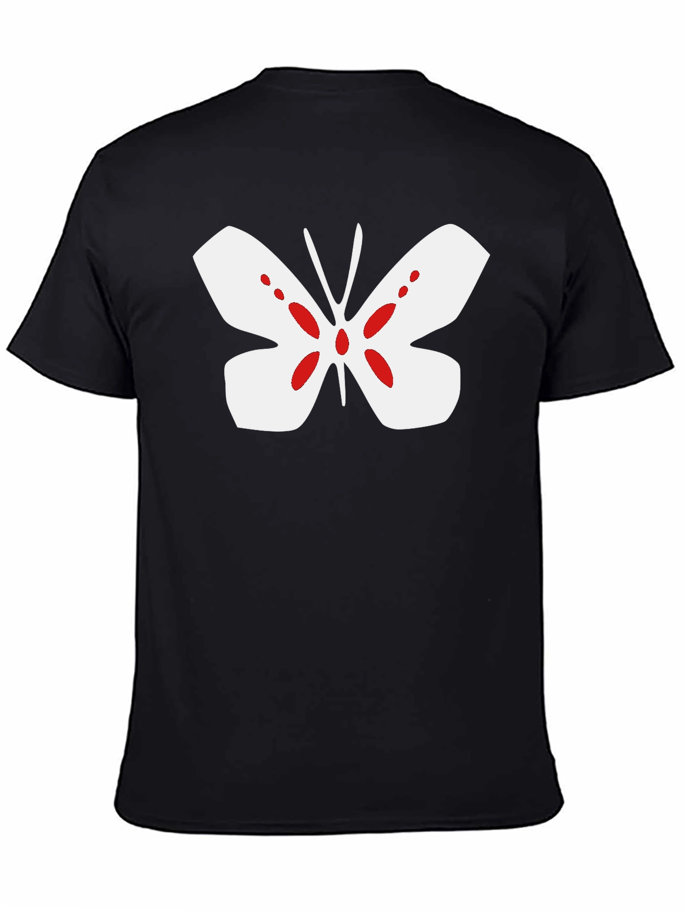 Butterfly Graphic Tee - Mens Black T-Shirt