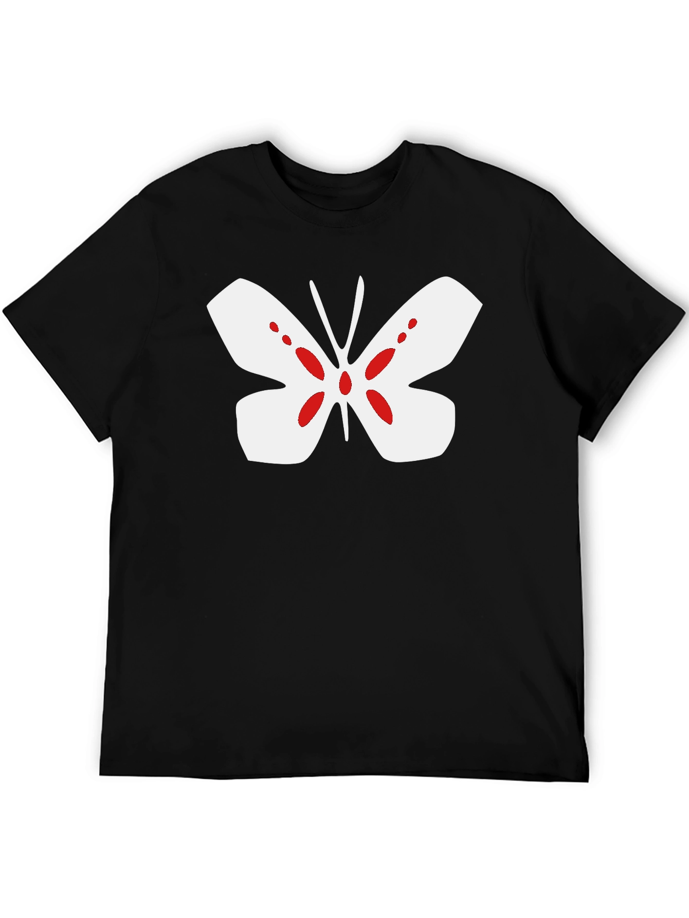 Butterfly Graphic Tee - Mens Black T-Shirt