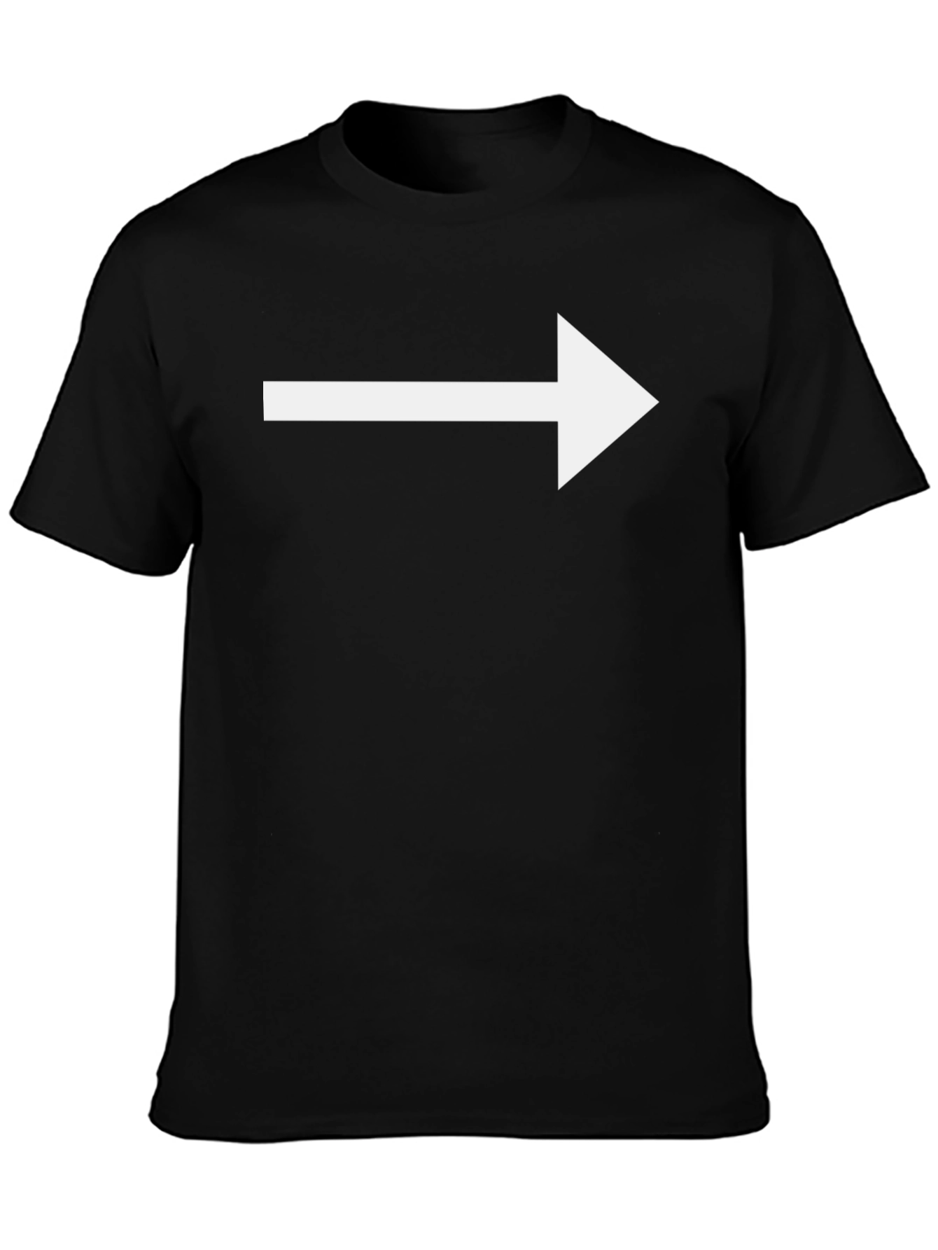 Right Arrow Black T-Shirt