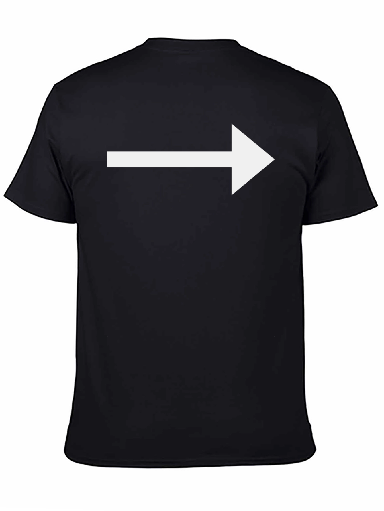 Right Arrow Black T-Shirt