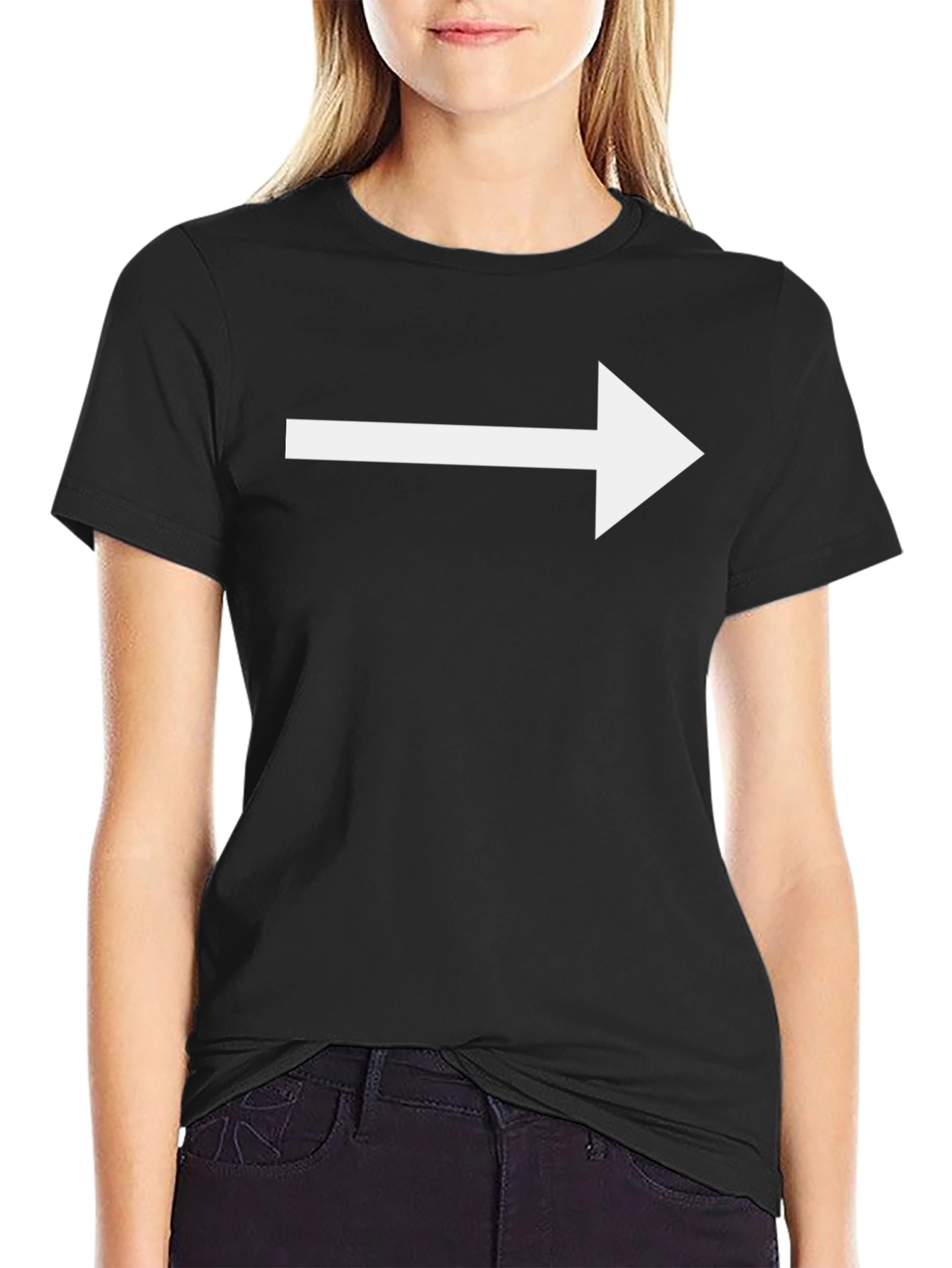Right Arrow Black T-Shirt