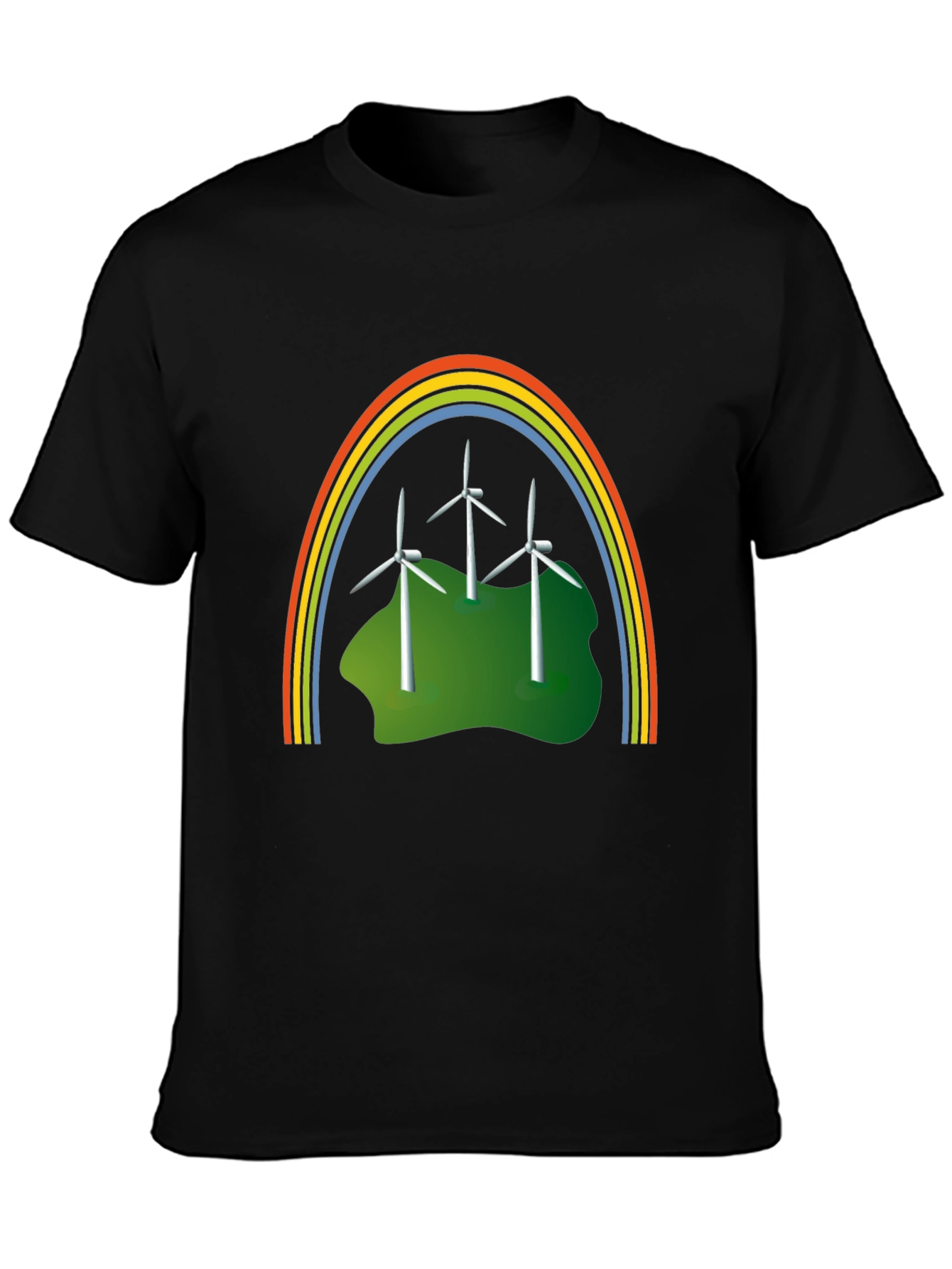 Eco Rainbow Windmills Graphic Tee