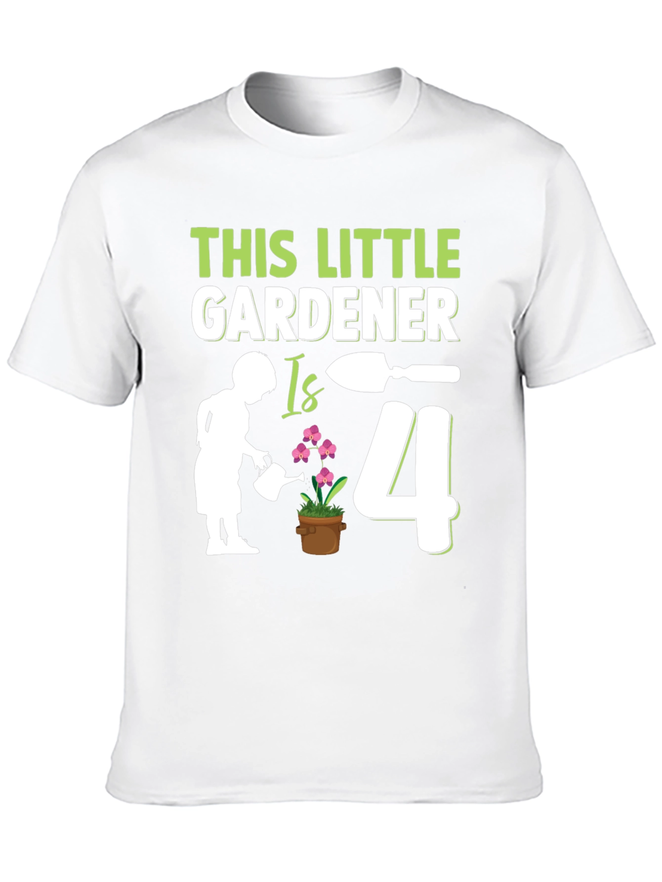 Little Gardener 4th Birthday T-Shirt