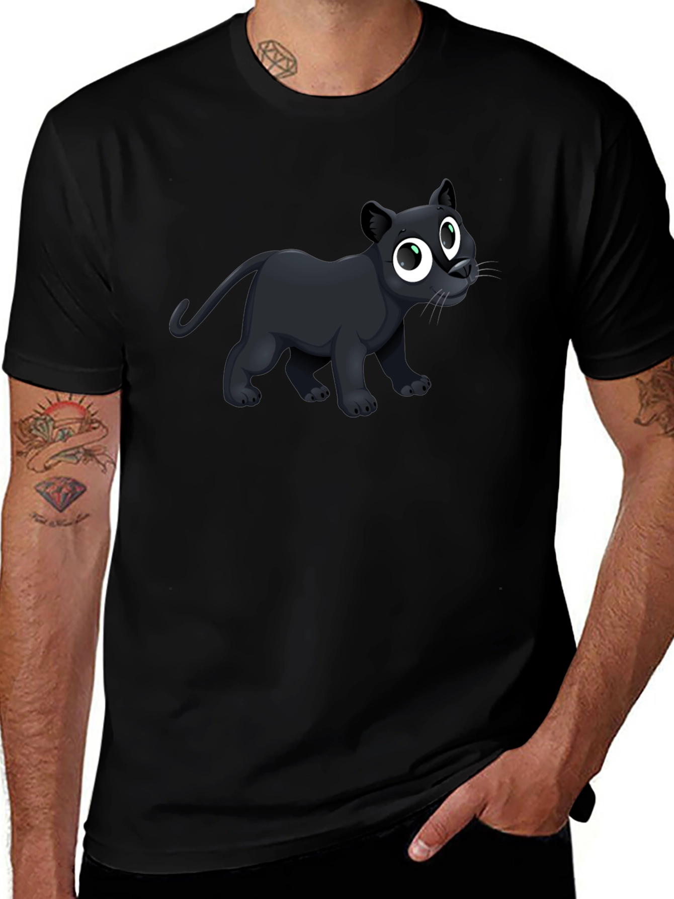 Black Panther Graphic Tee - Mens Casual T-Shirt