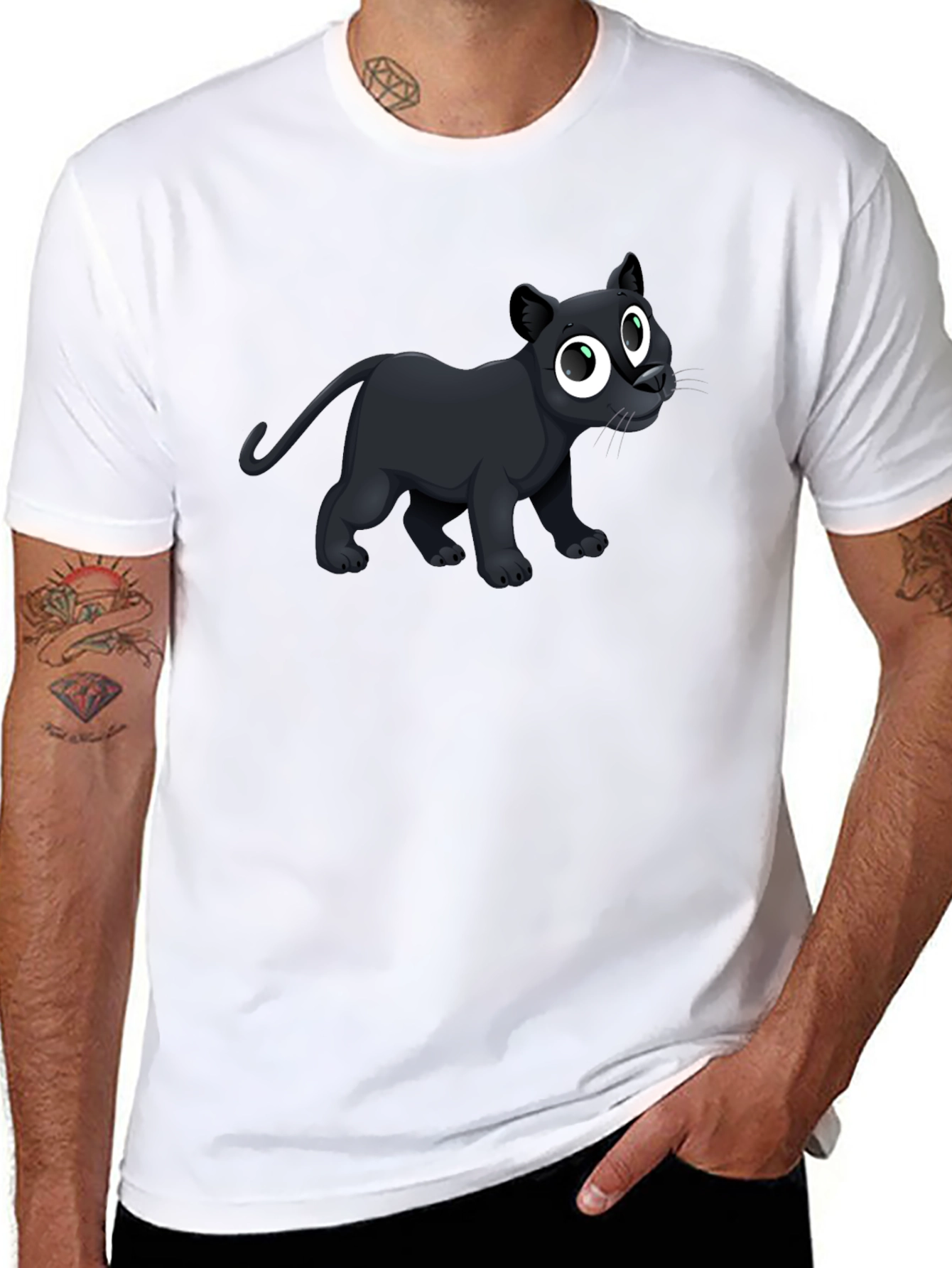 Black Panther Graphic Tee - Mens Casual T-Shirt