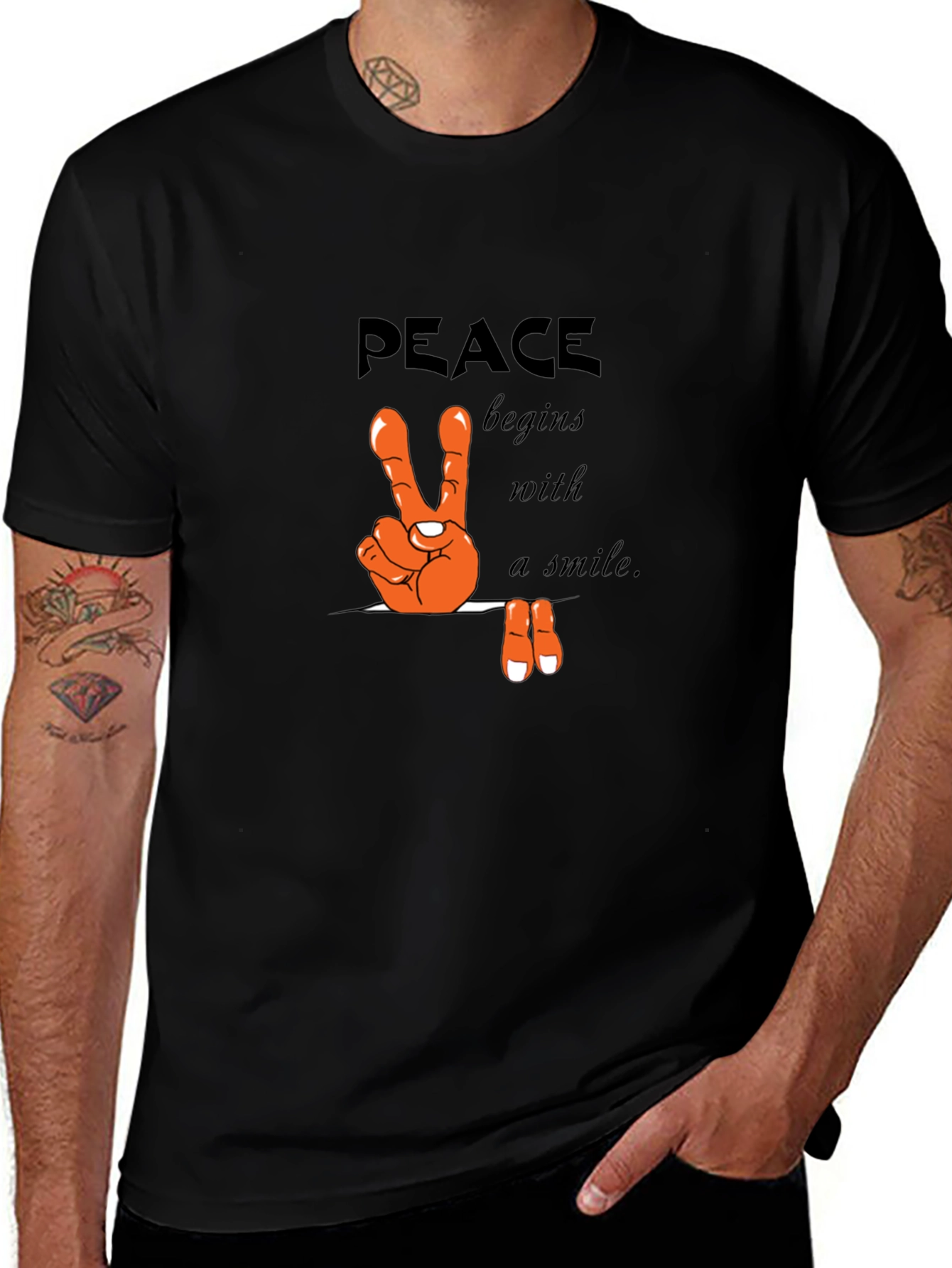 Peace Begins With A Smile T-Shirt