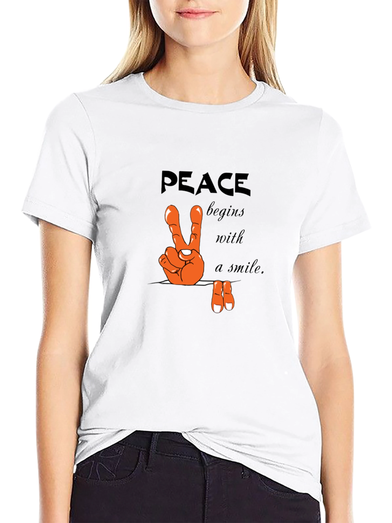 Peace Begins With A Smile T-Shirt