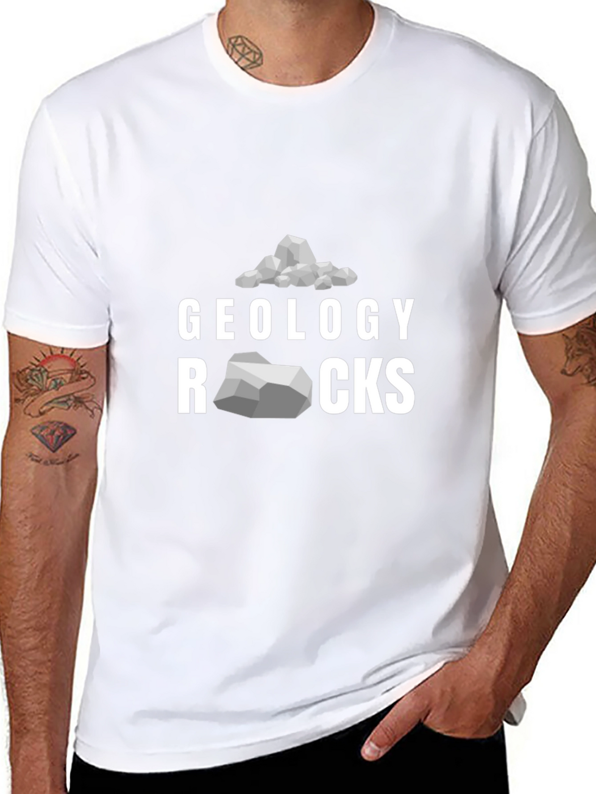 Geology Rocks Graphic Tee - Black