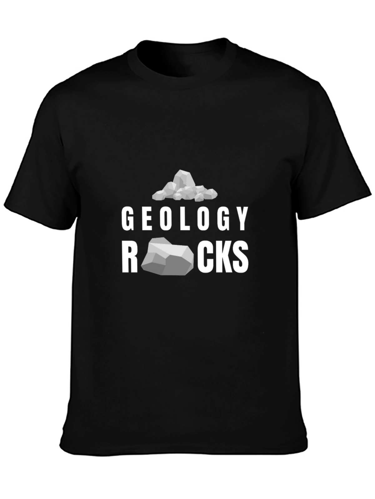 Geology Rocks Graphic Tee - Black