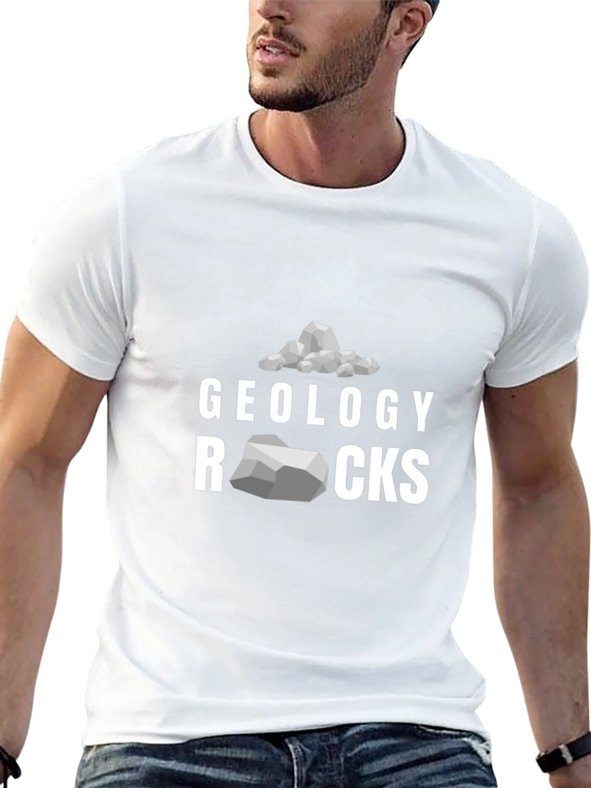 Geology Rocks Graphic Tee - Black