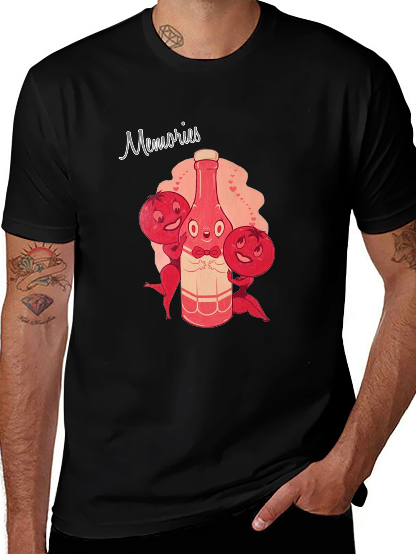 Memories Graphic Tee - Stylish Black T-Shirt