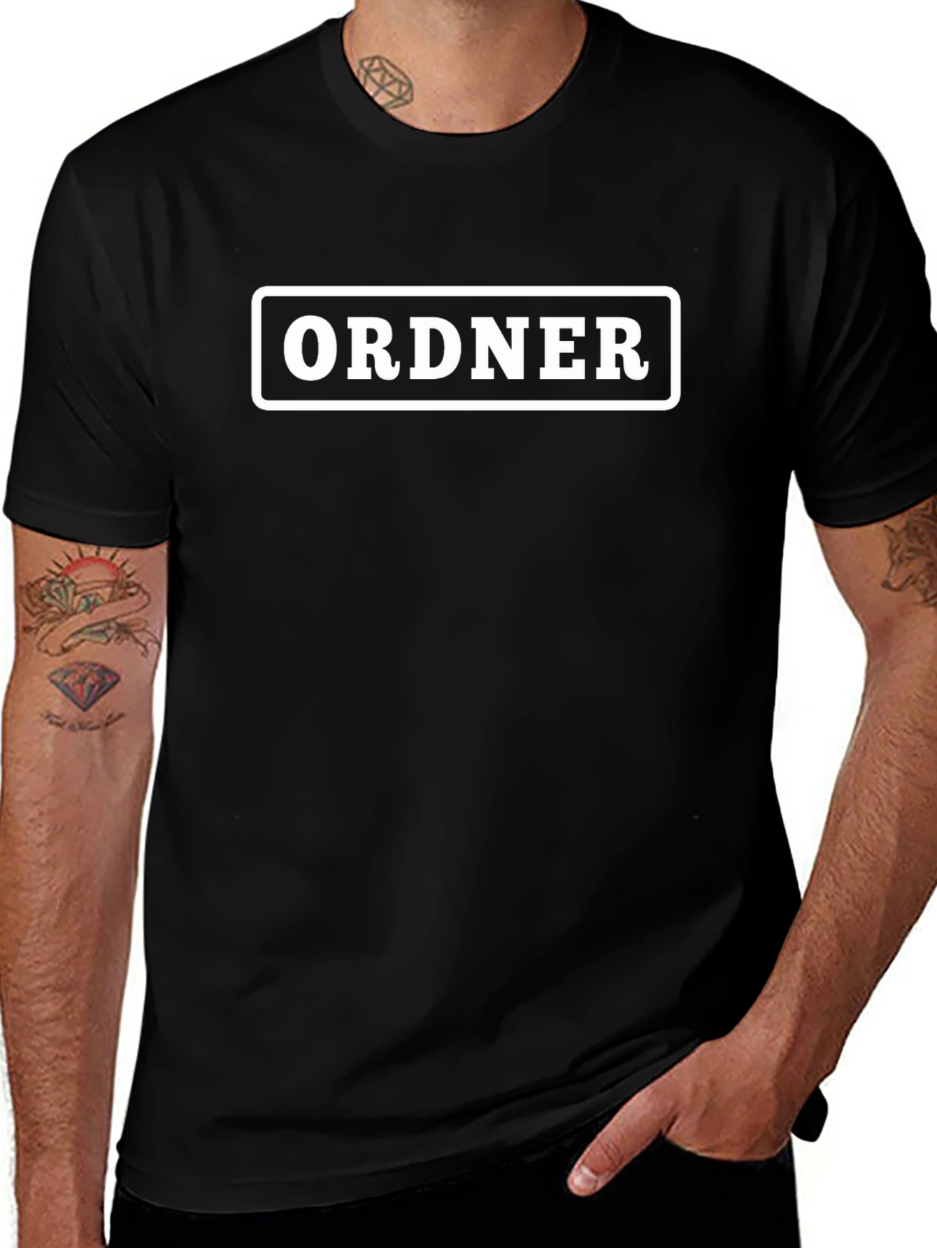 ORDNER Graphic T-Shirt - Classic Black Tee
