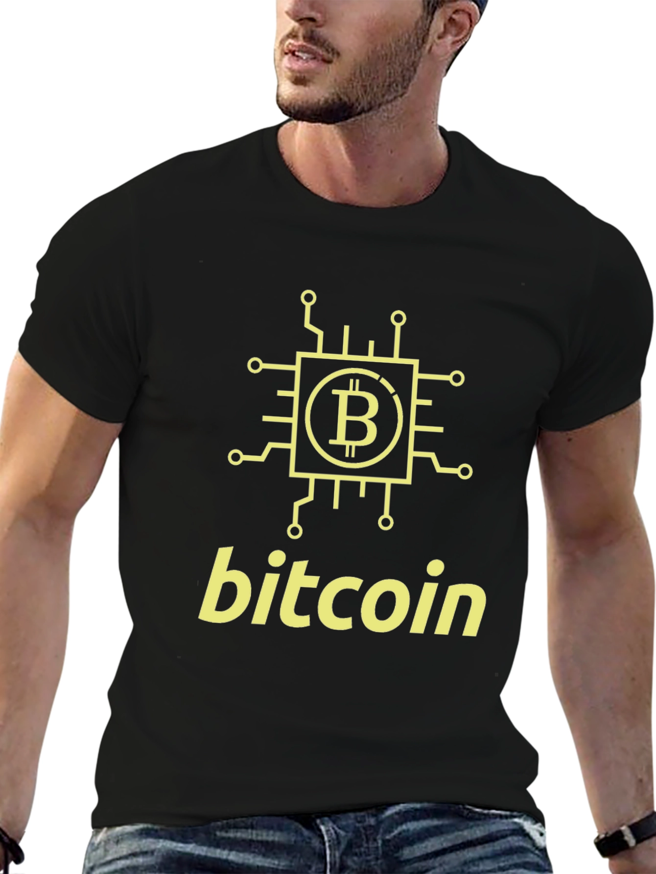 Bitcoin Crypto T-Shirt - Mens Black Tee