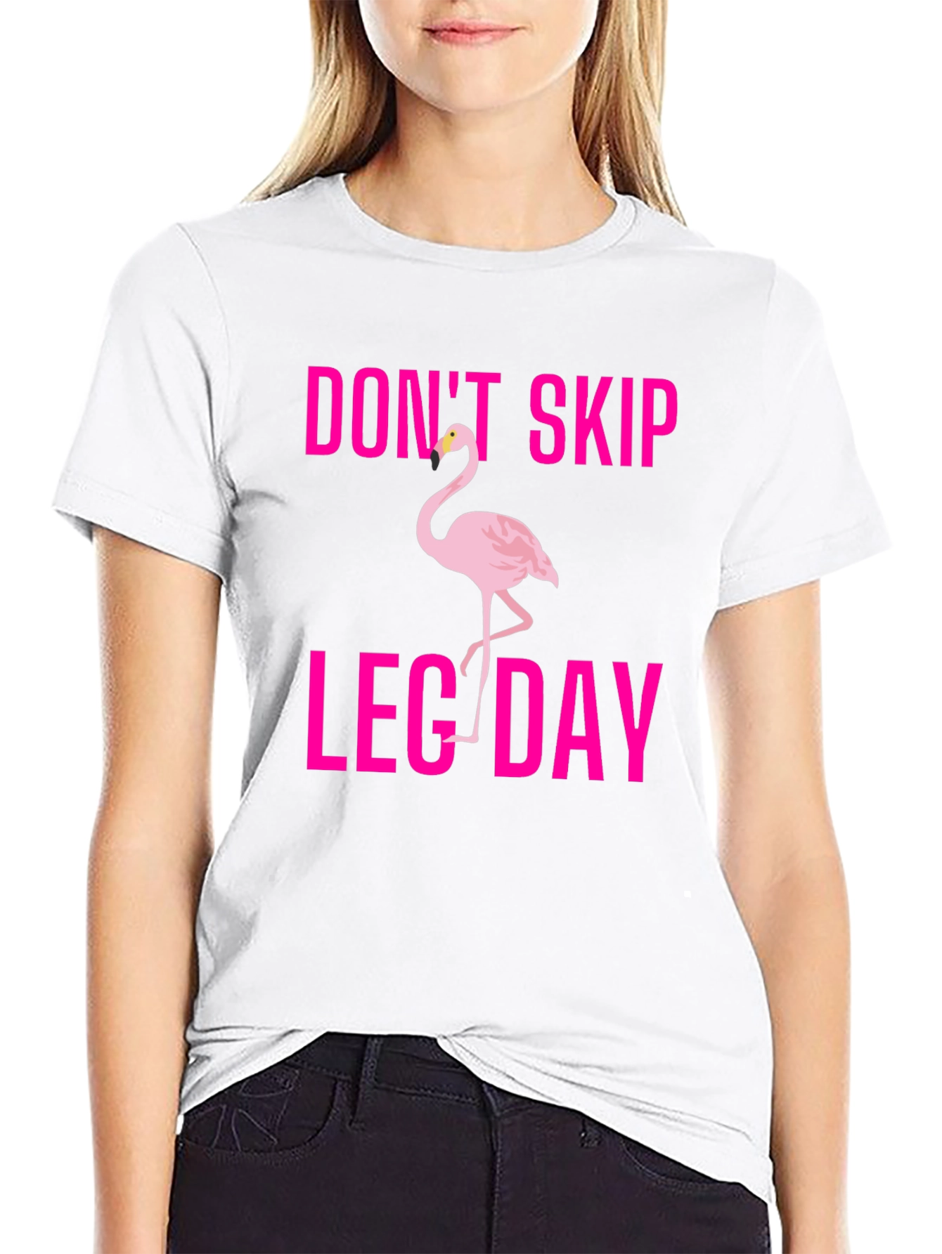 Dont Skip Leg Day Flamingo T-Shirt