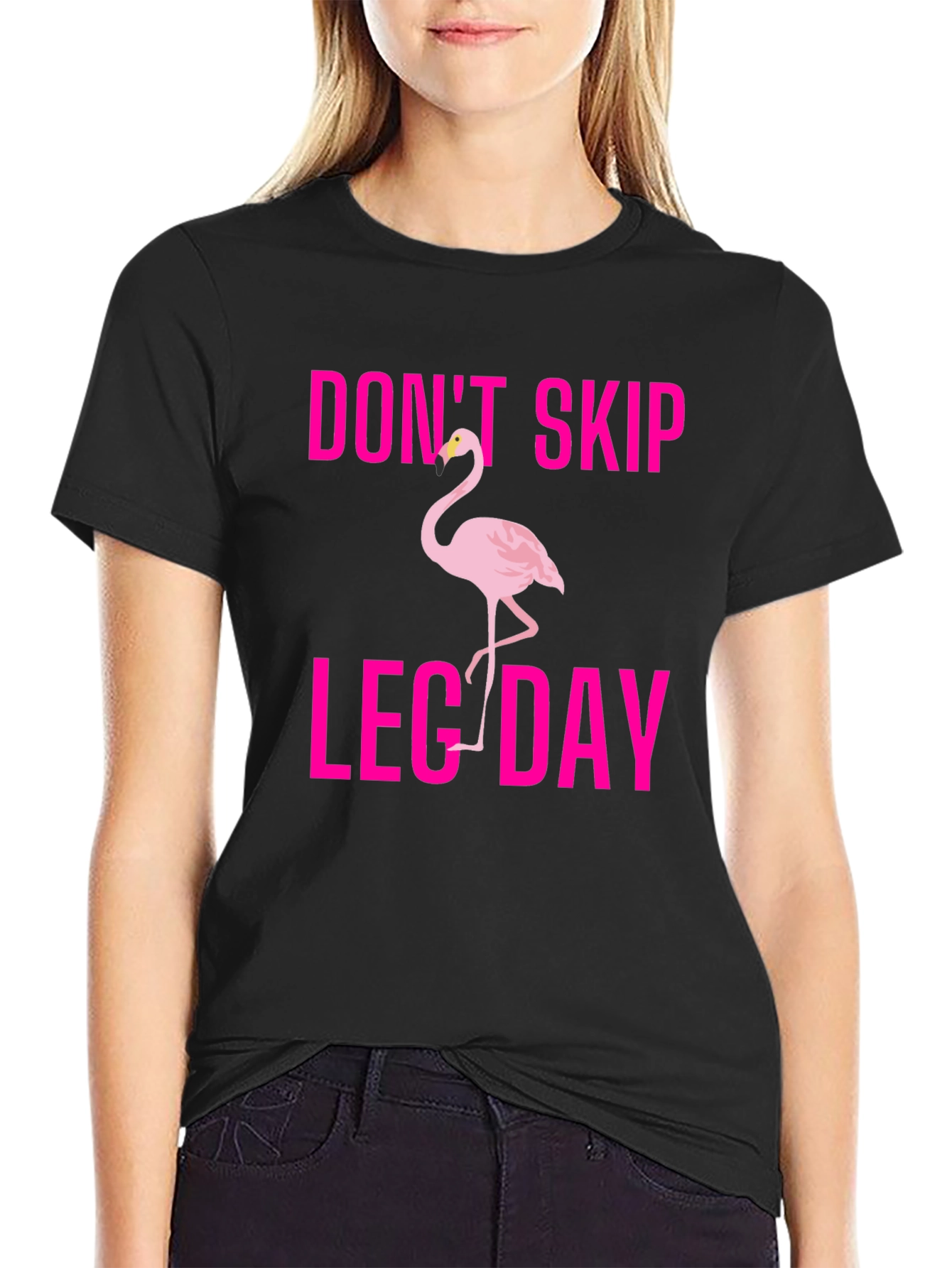 Dont Skip Leg Day Flamingo T-Shirt