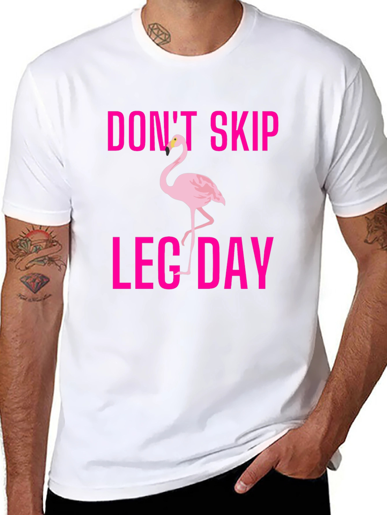 Dont Skip Leg Day Flamingo T-Shirt