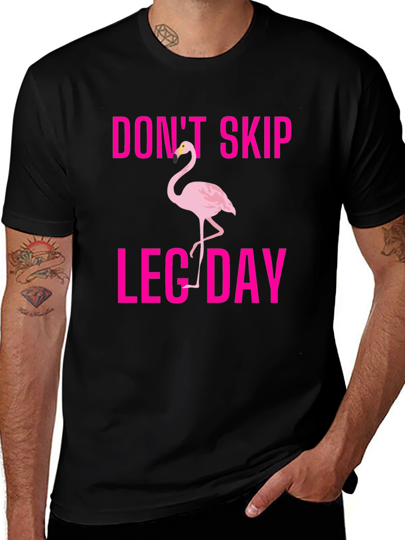Dont Skip Leg Day Flamingo T-Shirt