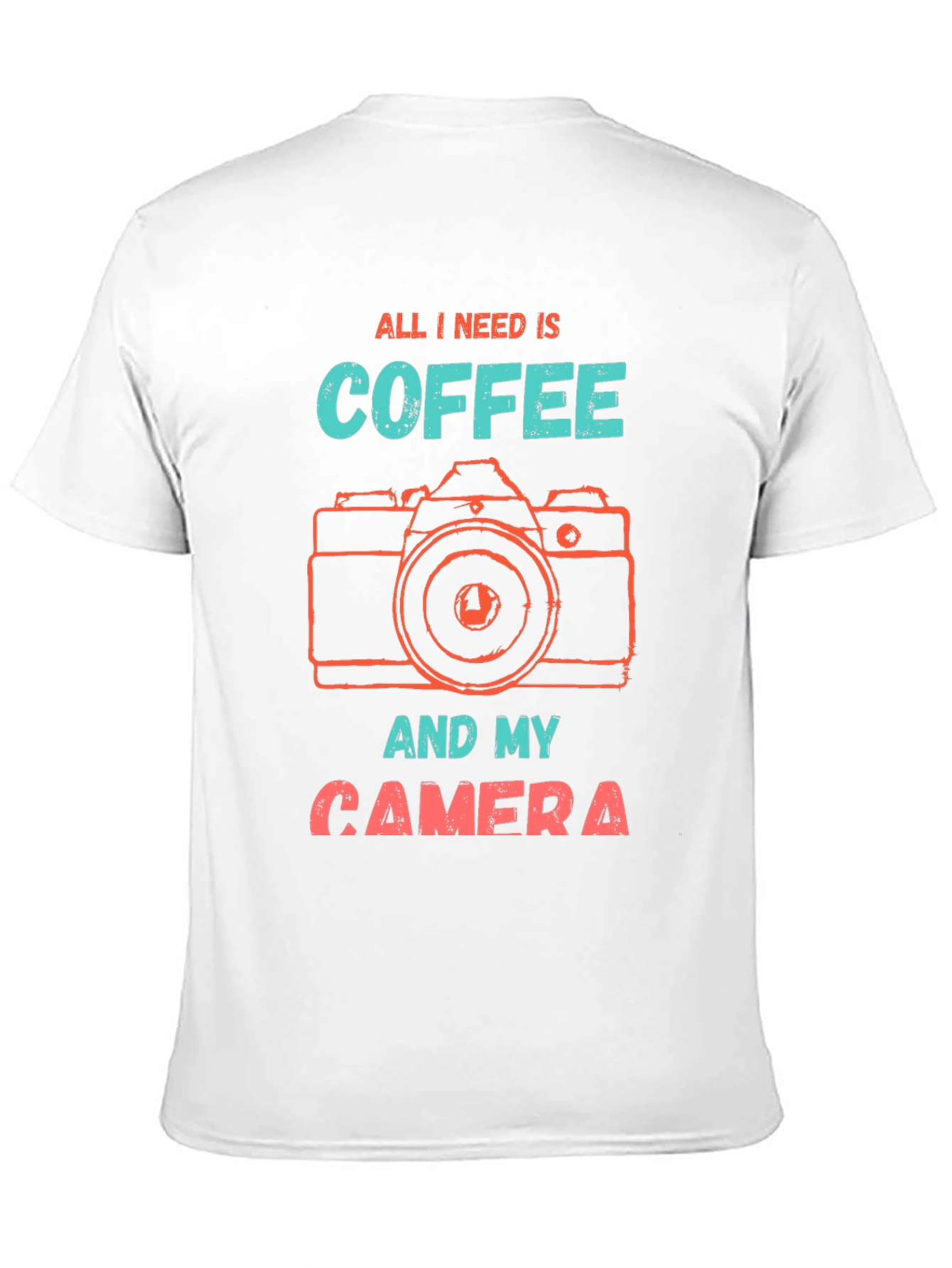 Coffee & Camera T-Shirt - Photographer Gift