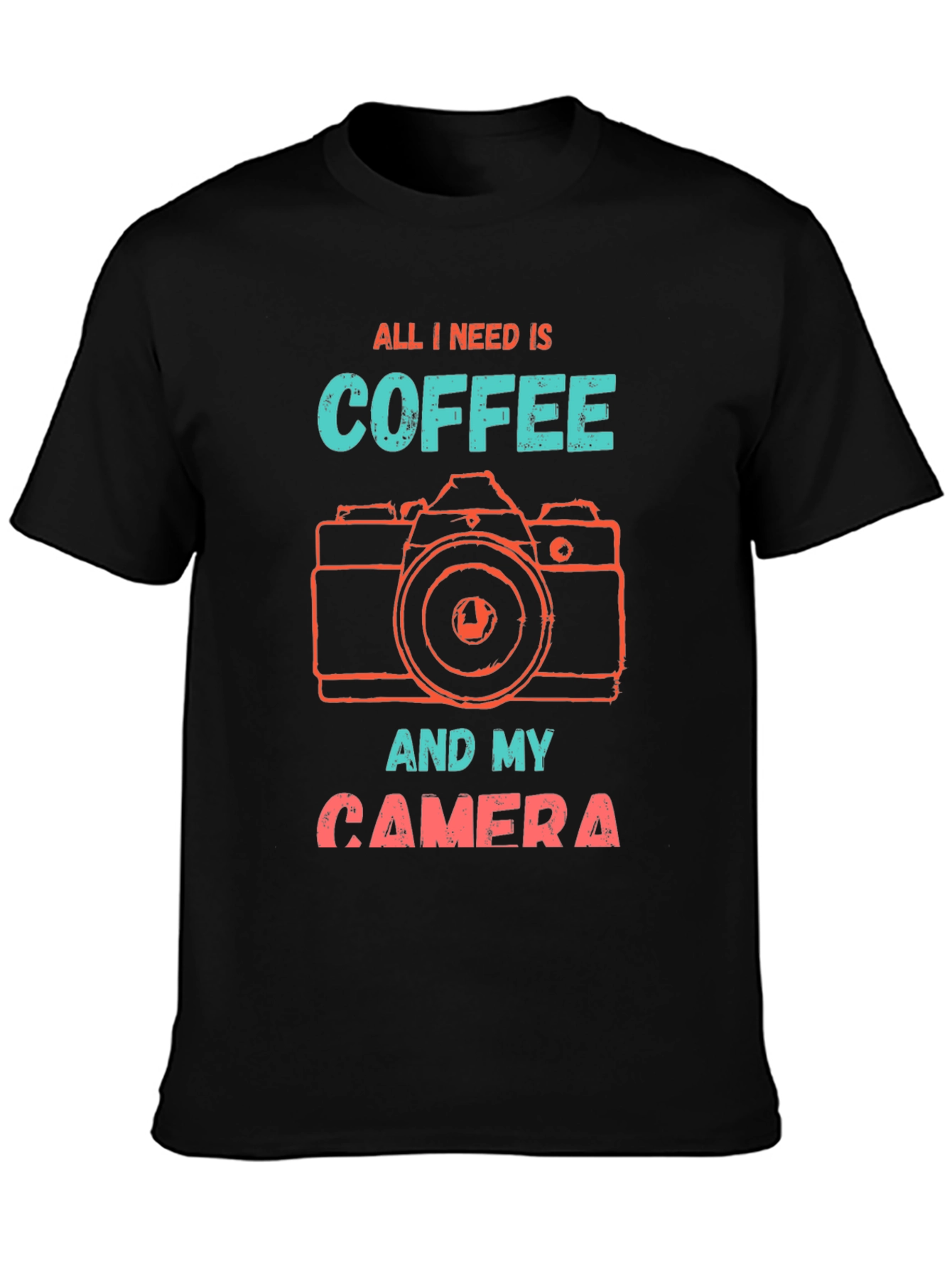 Coffee & Camera T-Shirt - Photographer Gift
