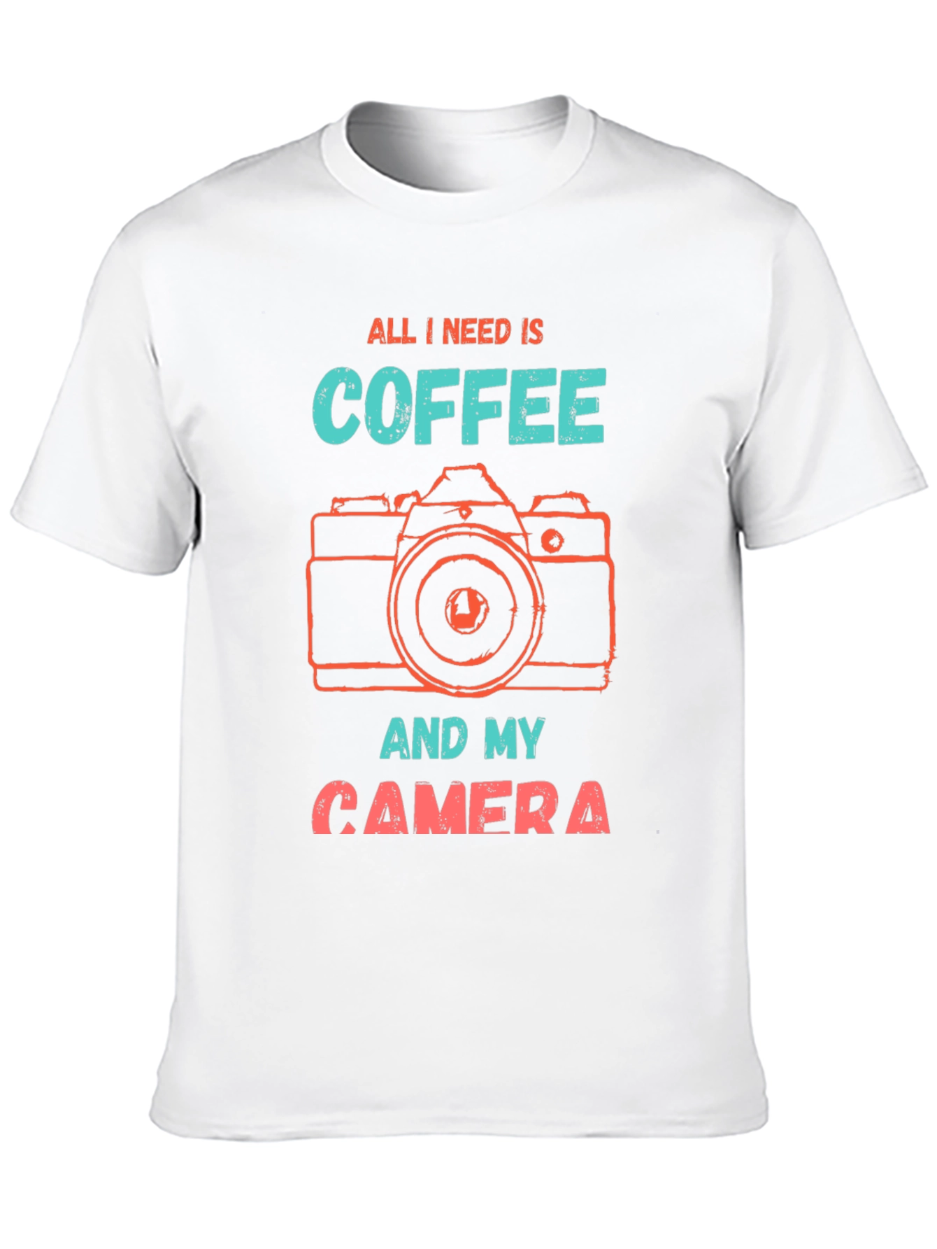 Coffee & Camera T-Shirt - Photographer Gift