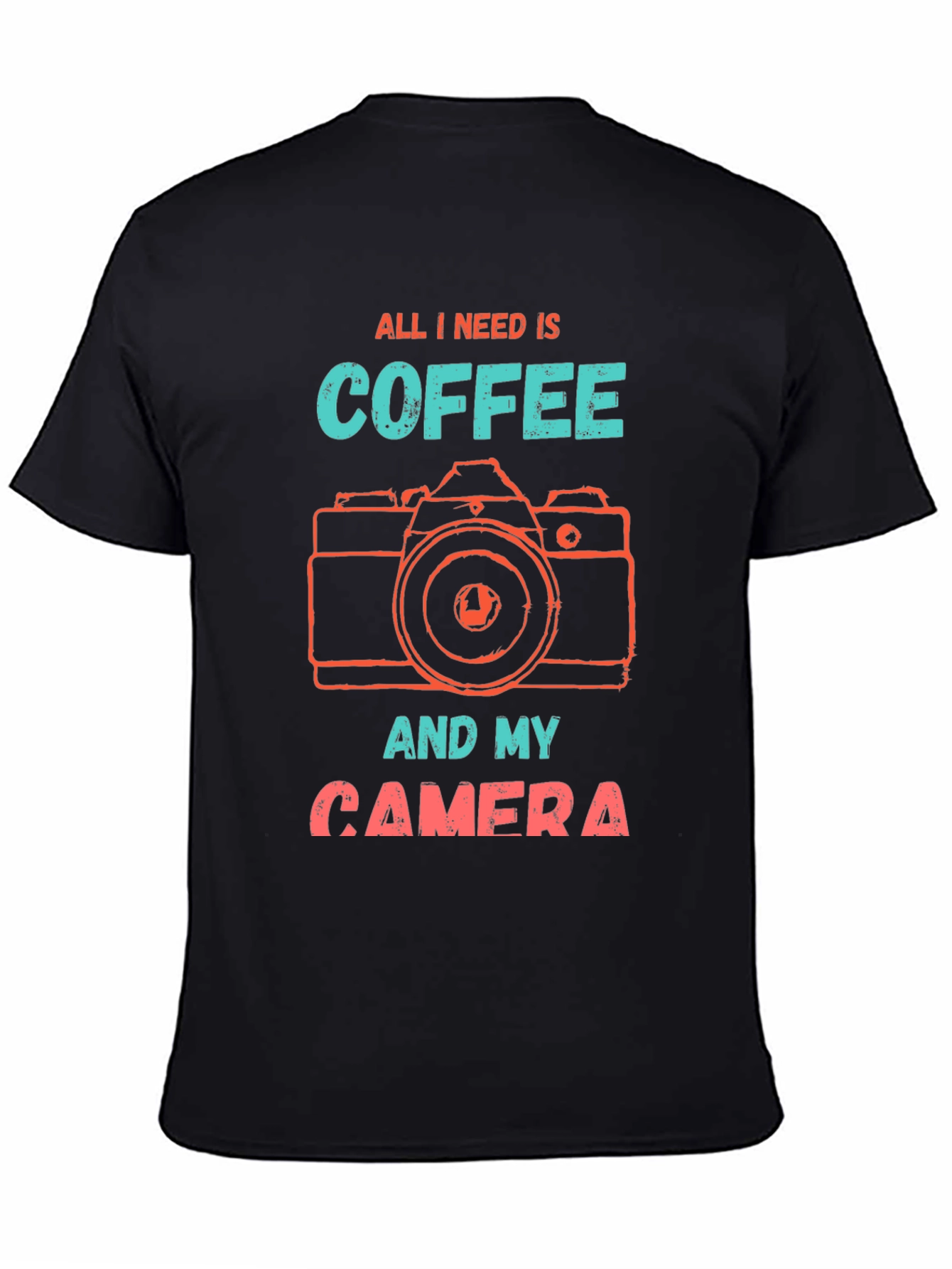 Coffee & Camera T-Shirt - Photographer Gift