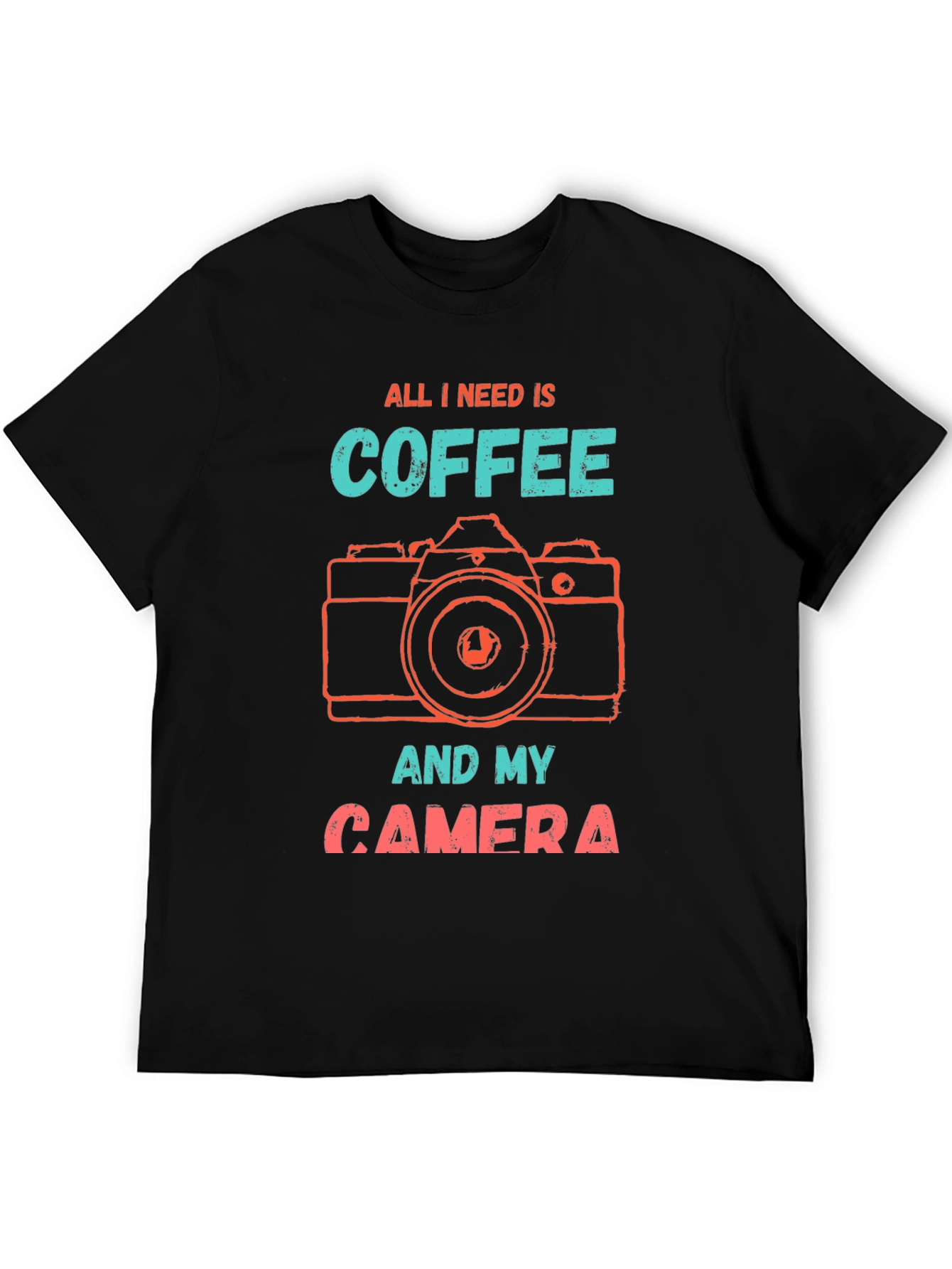 Coffee & Camera T-Shirt - Photographer Gift