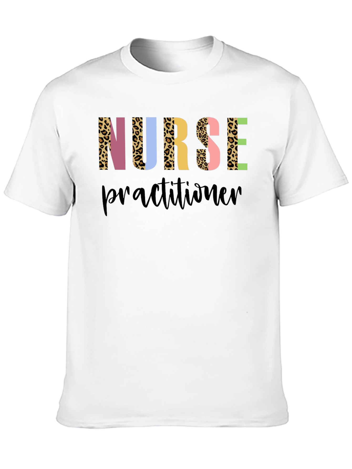 Nurse Practitioner Leopard Print Graphic Tee
