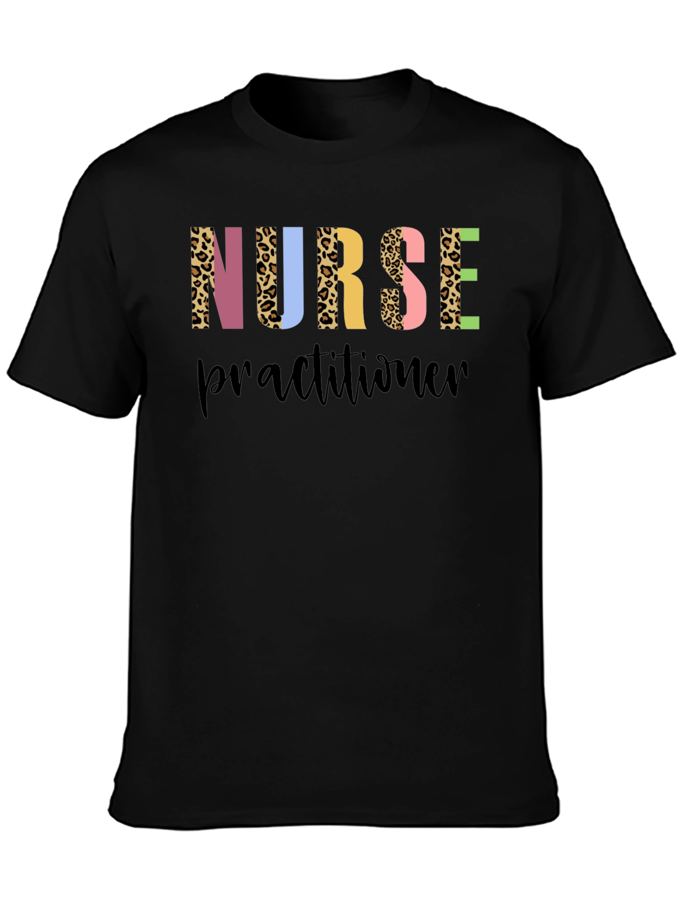 Nurse Practitioner Leopard Print Graphic Tee