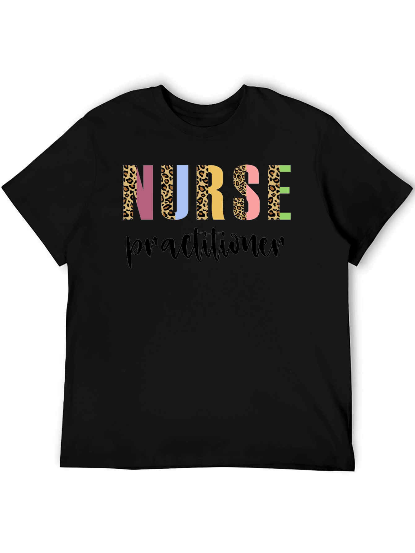 Nurse Practitioner Leopard Print Graphic Tee