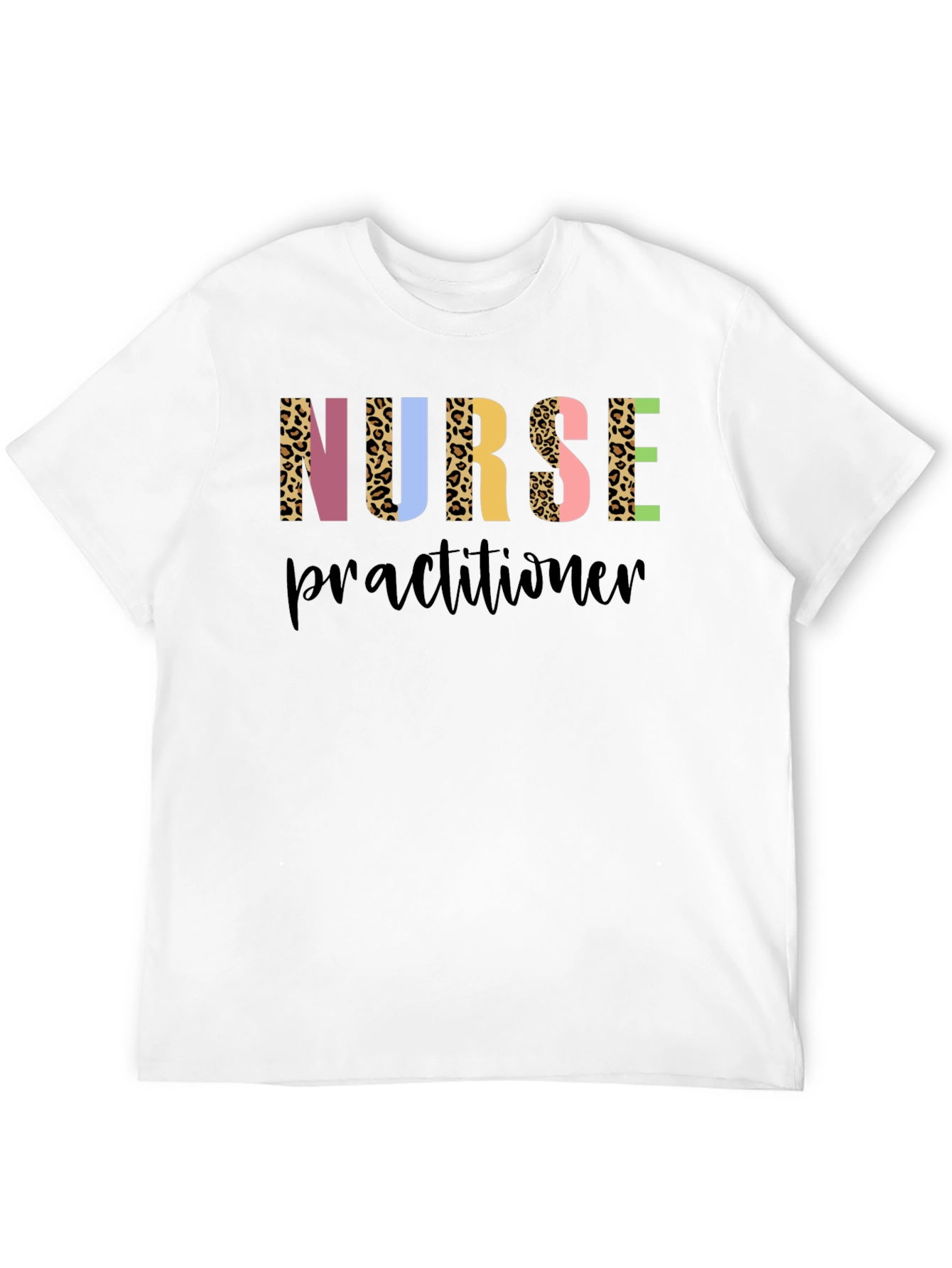 Nurse Practitioner Leopard Print Graphic Tee