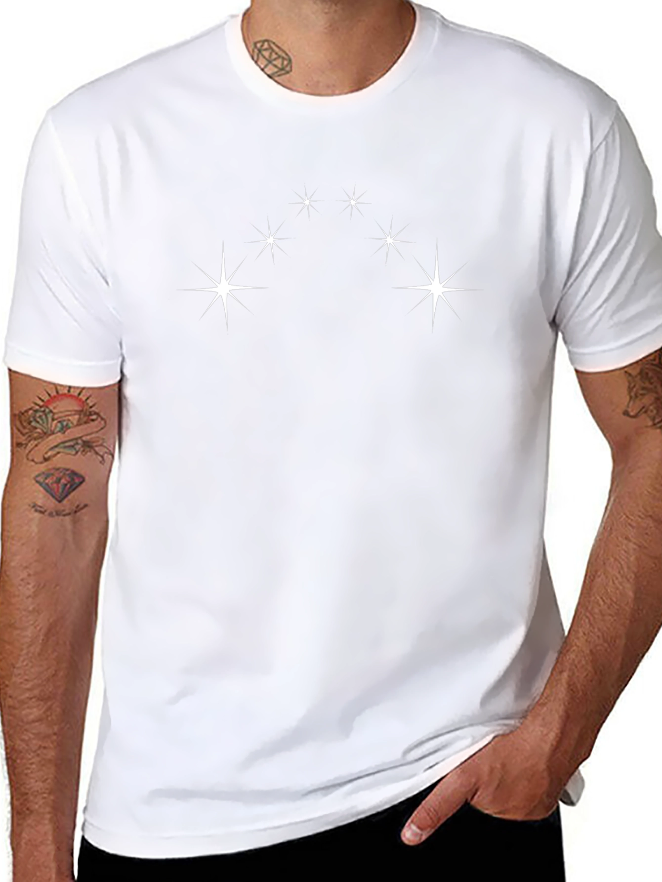 Celestial Starburst Black T-Shirt