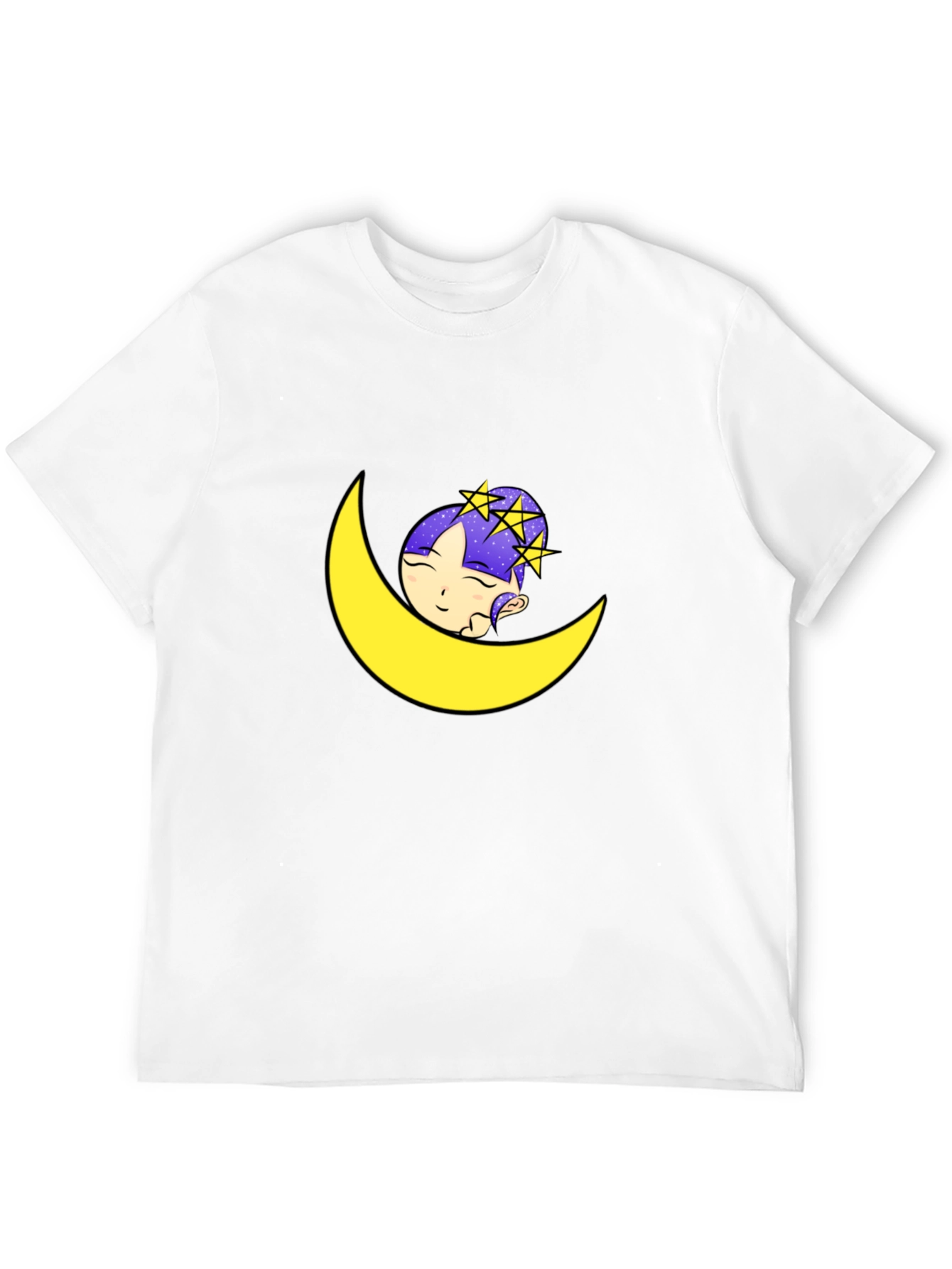 Dreamy Moon Graphic Tee - Black T-Shirt