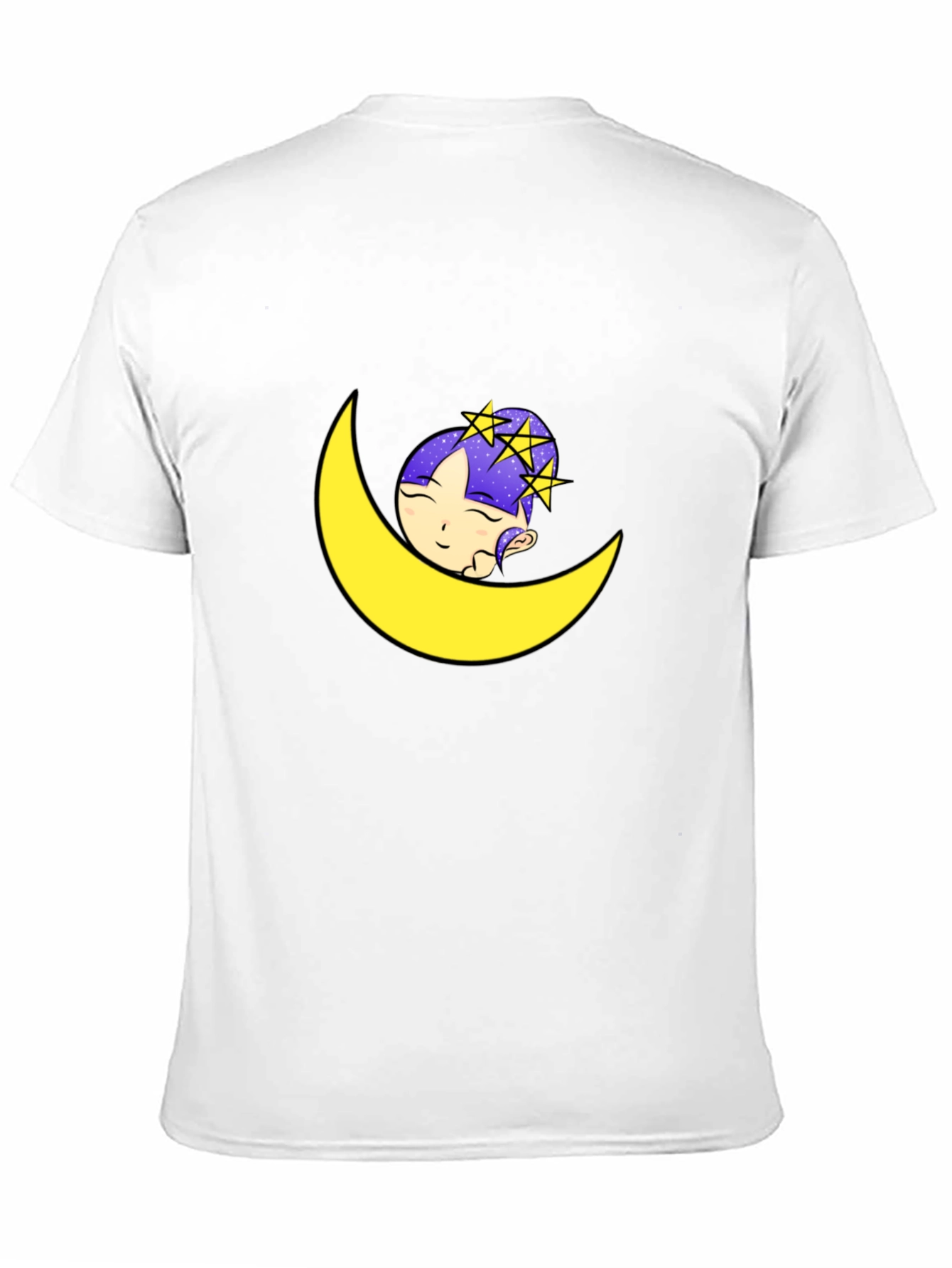 Dreamy Moon Graphic Tee - Black T-Shirt