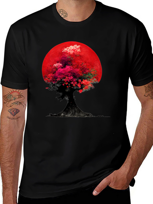 Tree of Life Red Moon Graphic Tee