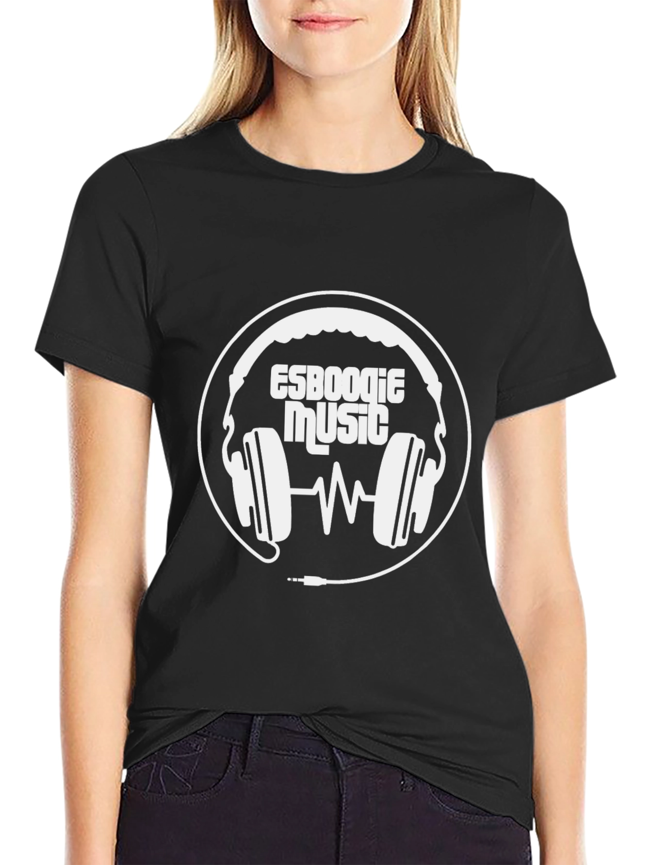 Esboogie Music Black Graphic Tee