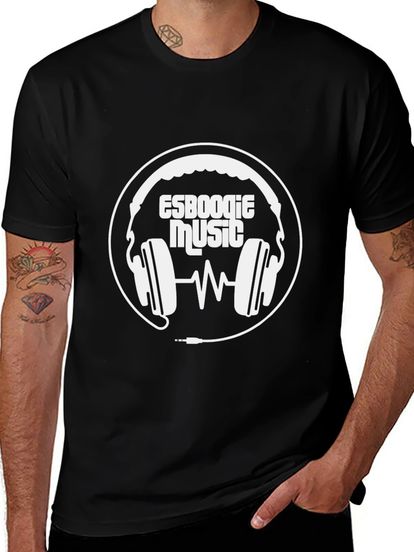 Esboogie Music Black Graphic Tee