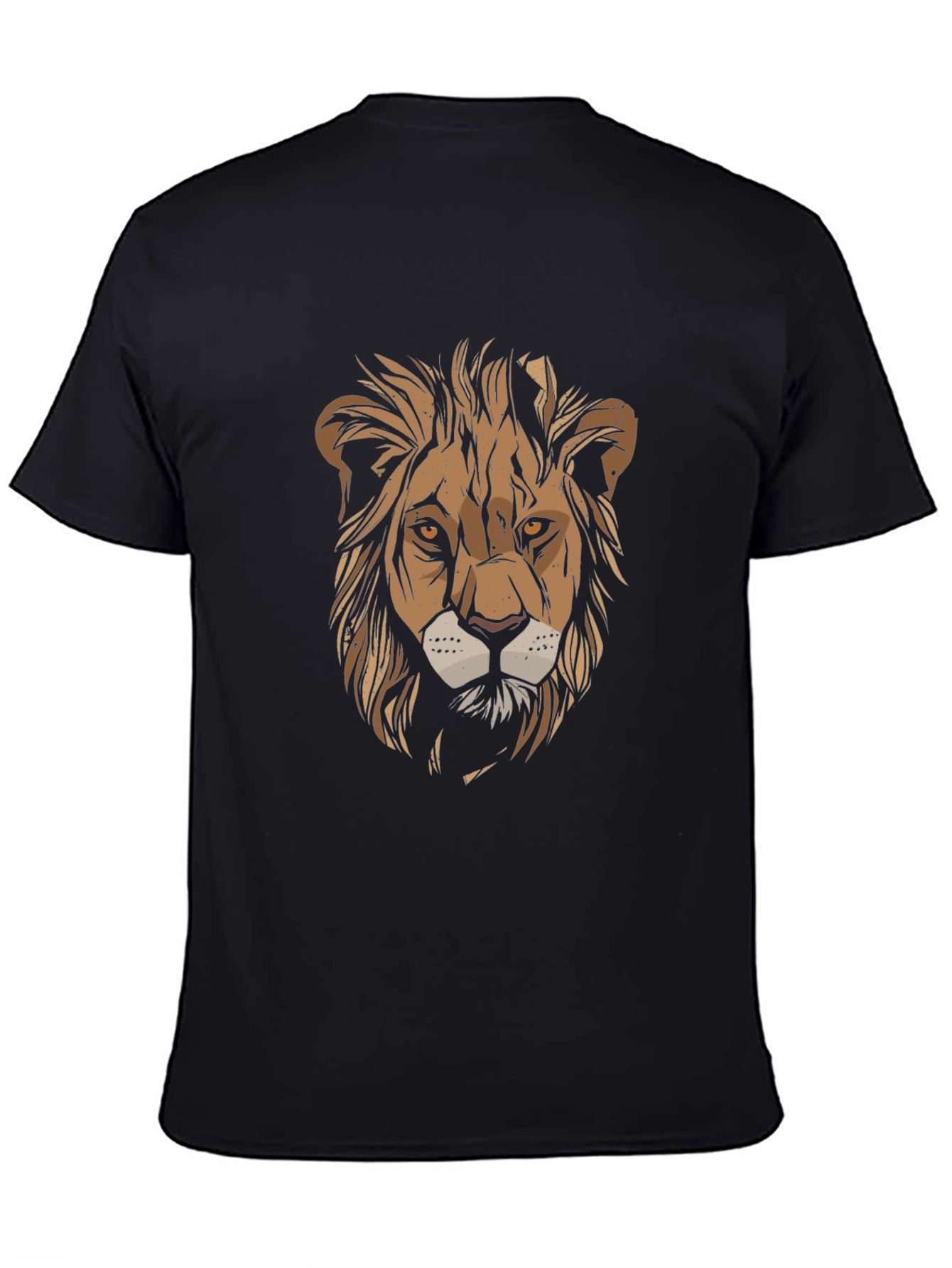 Lion Graphic Print Tee - Mens Casual Shirt