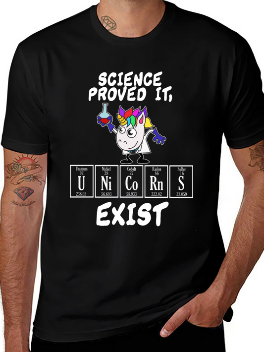 Science Unicorn T-Shirt: Proved It! Funny Geek Tee