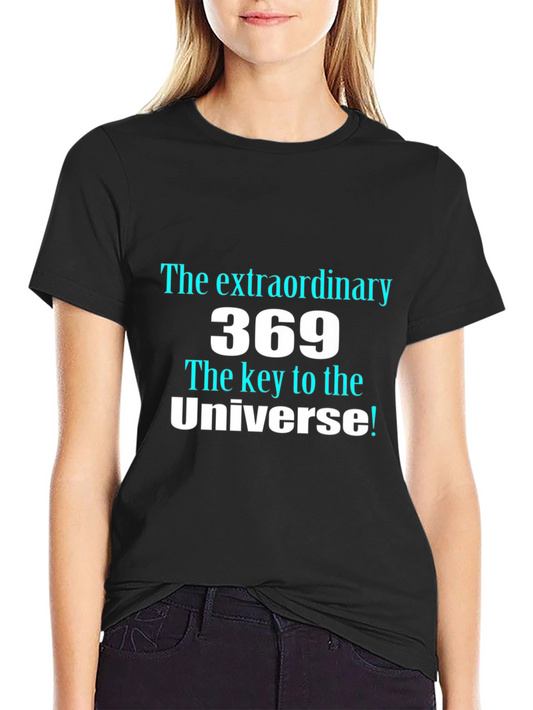 369 The Key to the Universe Mens Black T-Shirt