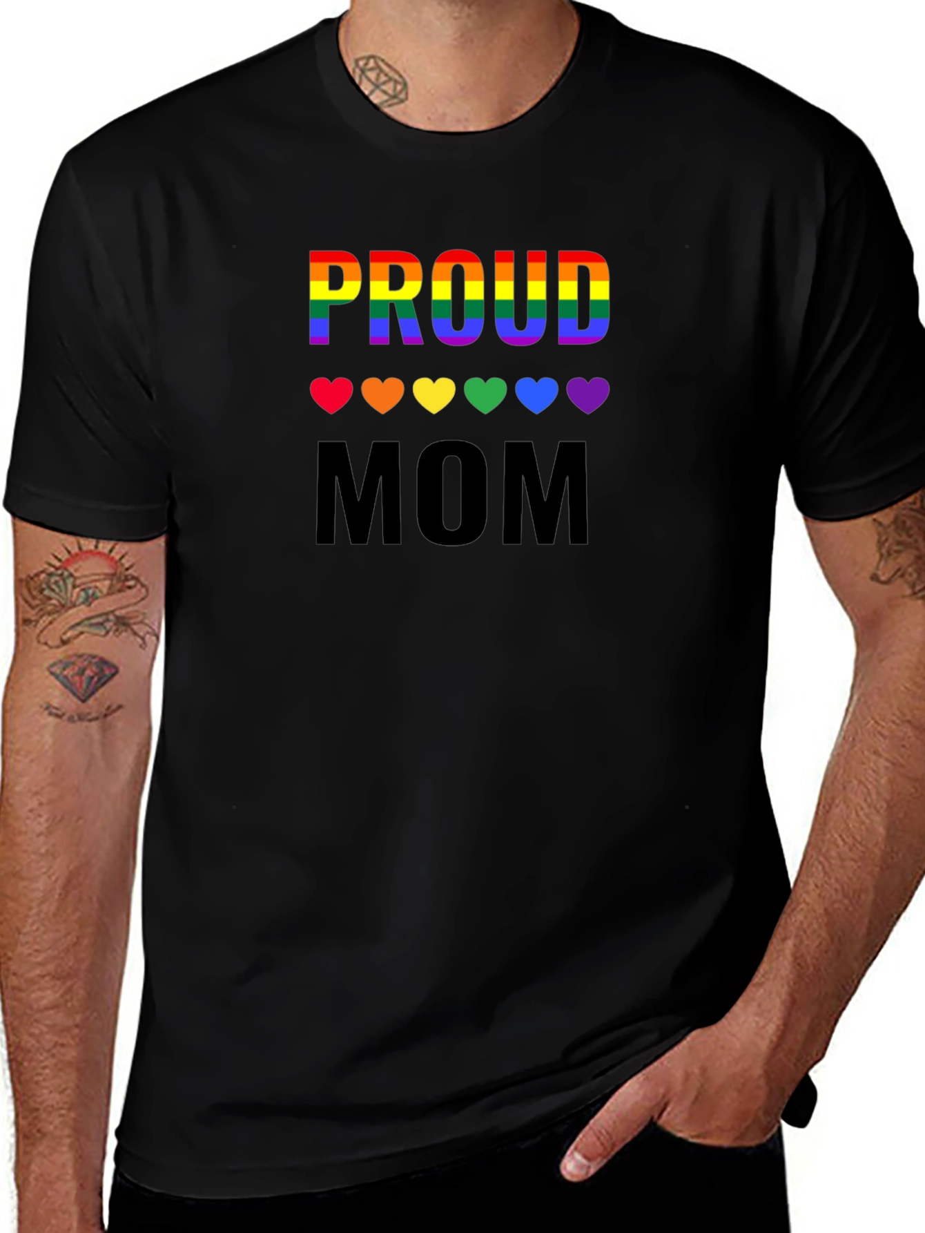Proud Mom LGBTQ+ Pride T-Shirt