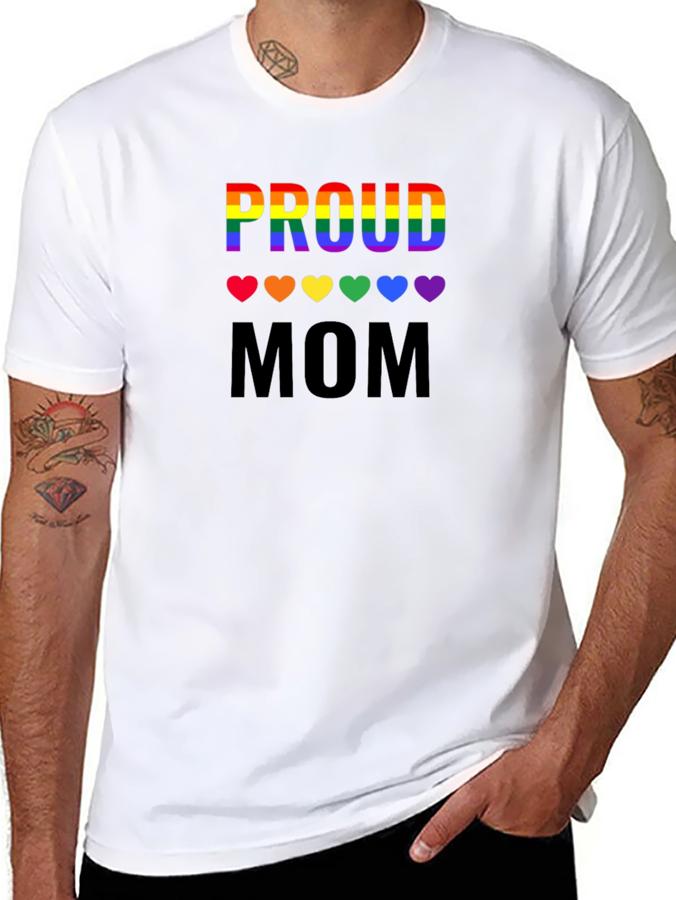 Proud Mom LGBTQ+ Pride T-Shirt