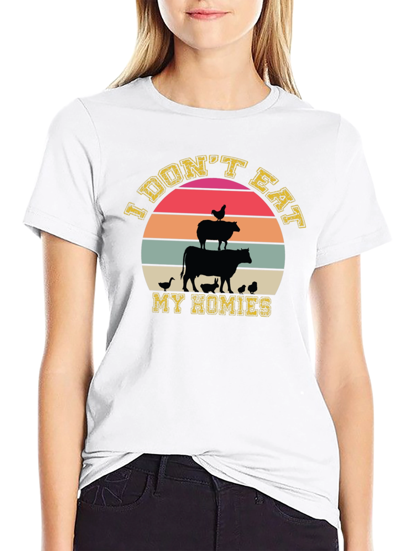 Vegan T-Shirt: I Dont Eat My Homies Graphic Tee